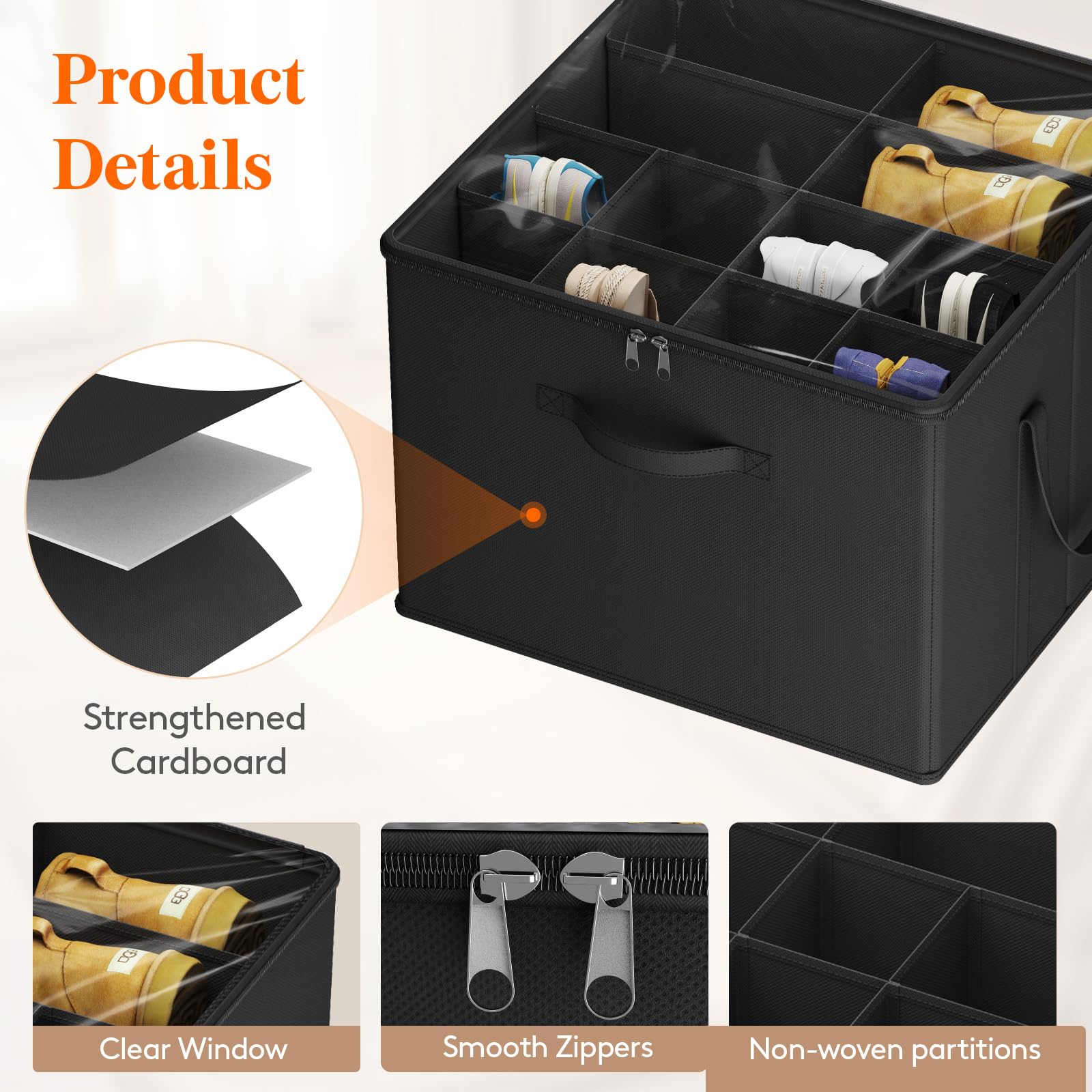 Shoe Storage Organizer for Closet (2 Count)