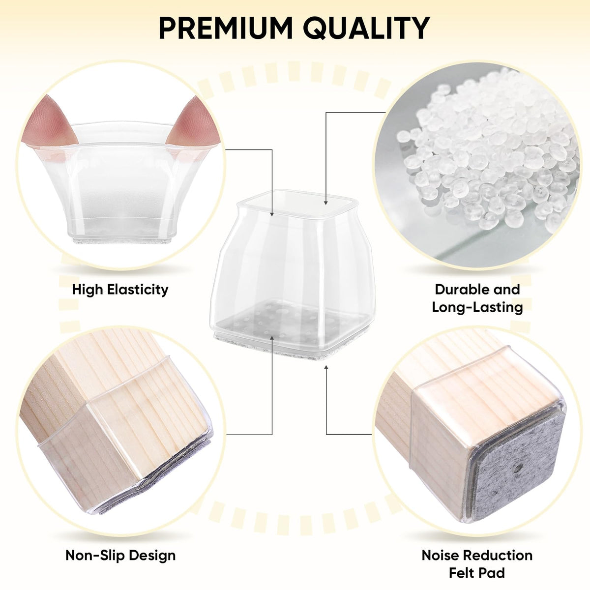Silicone Chair Leg Floor Protectors