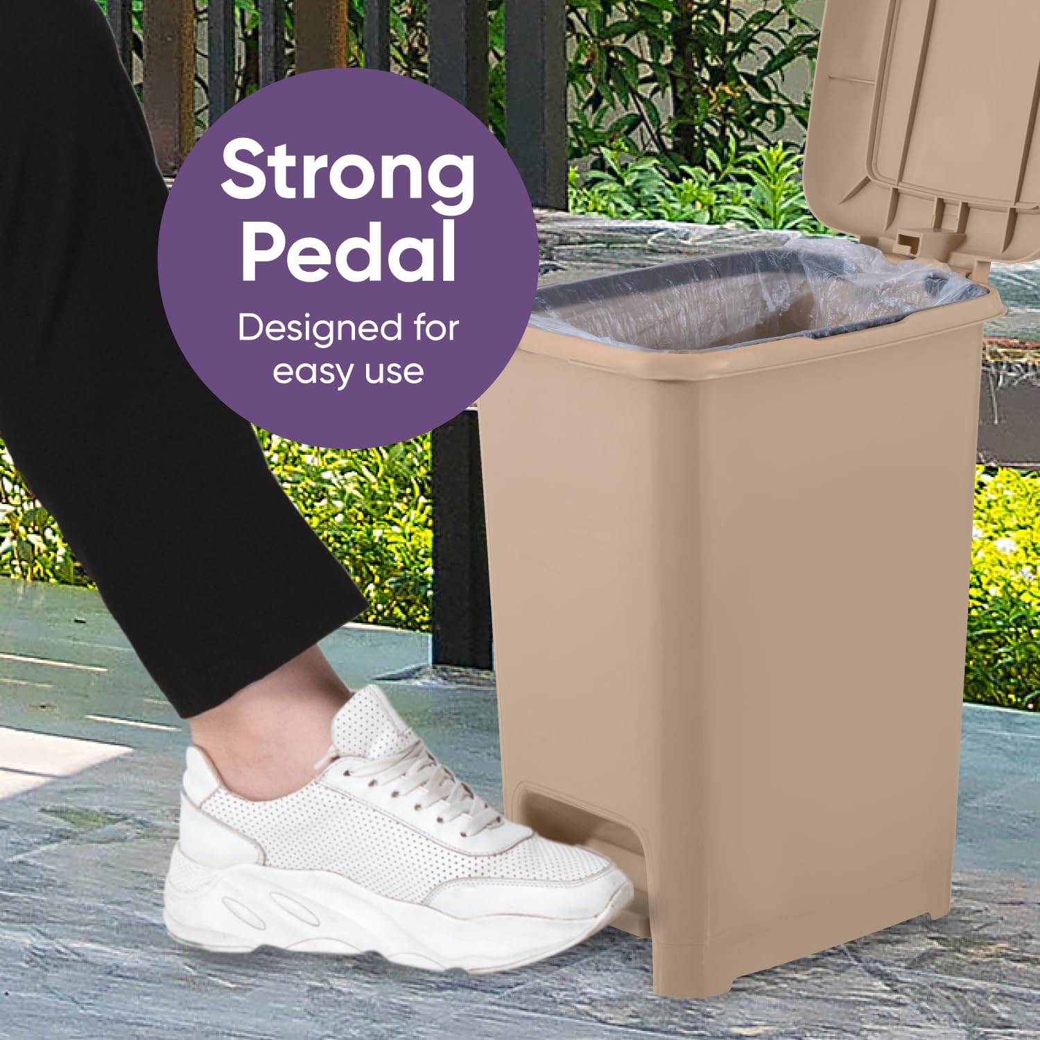 Slim Step On Trash Can (2 Count)