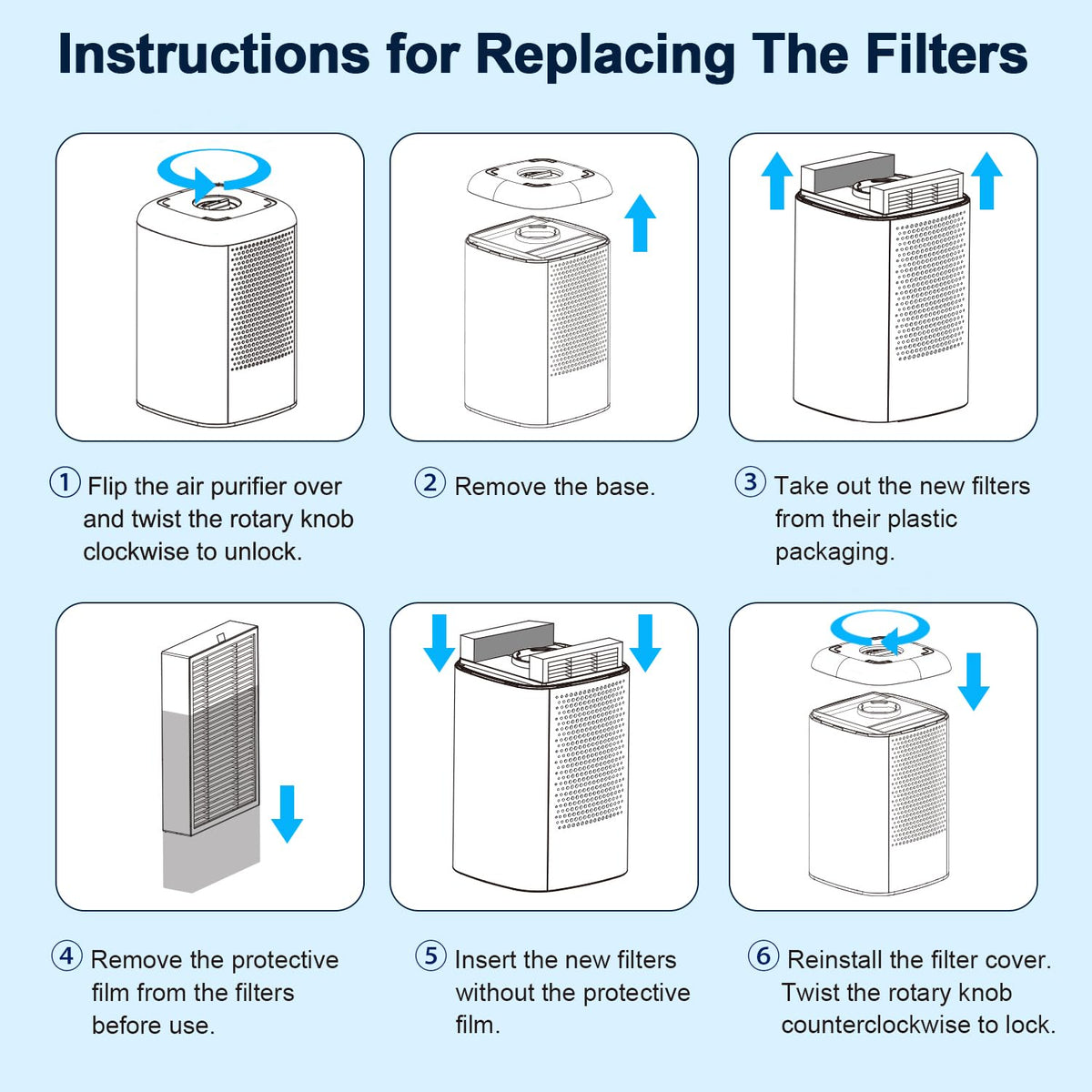Small Air Purifiers for Home Bedroom Dorm Office Desktop