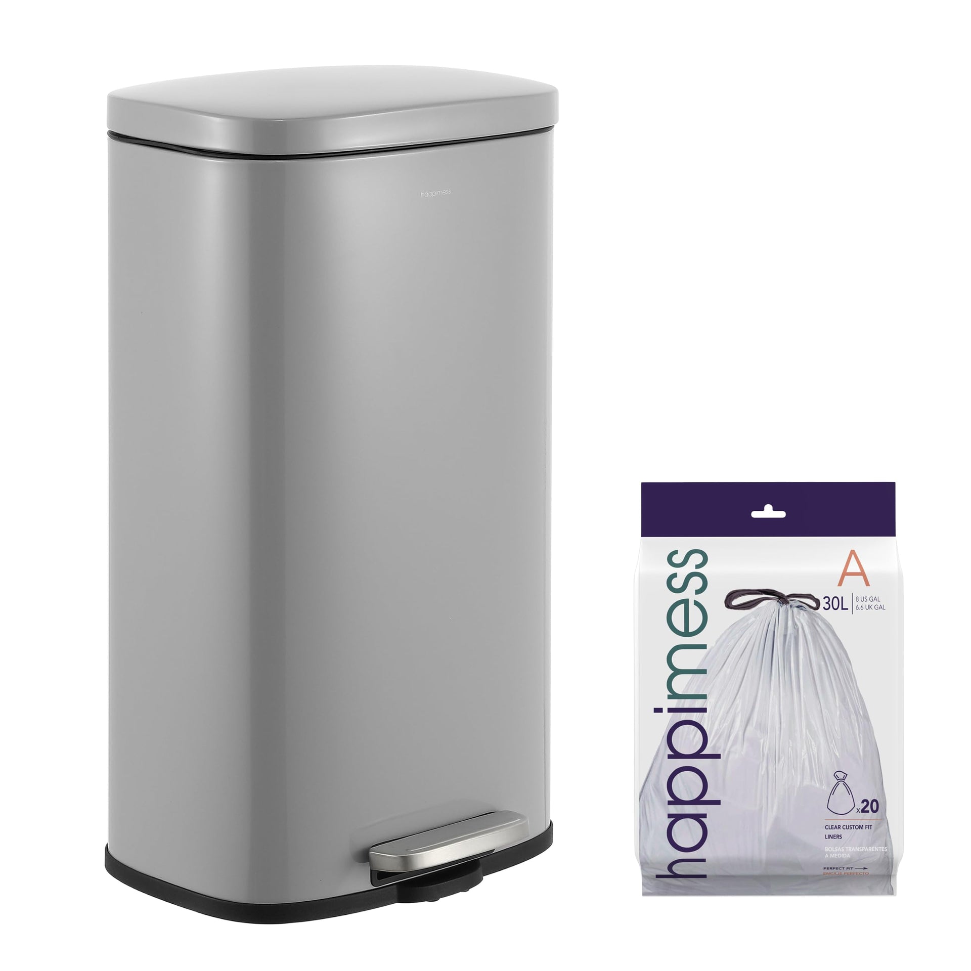 Curtis 8 Gal Step Trash Can Soft Close 25"