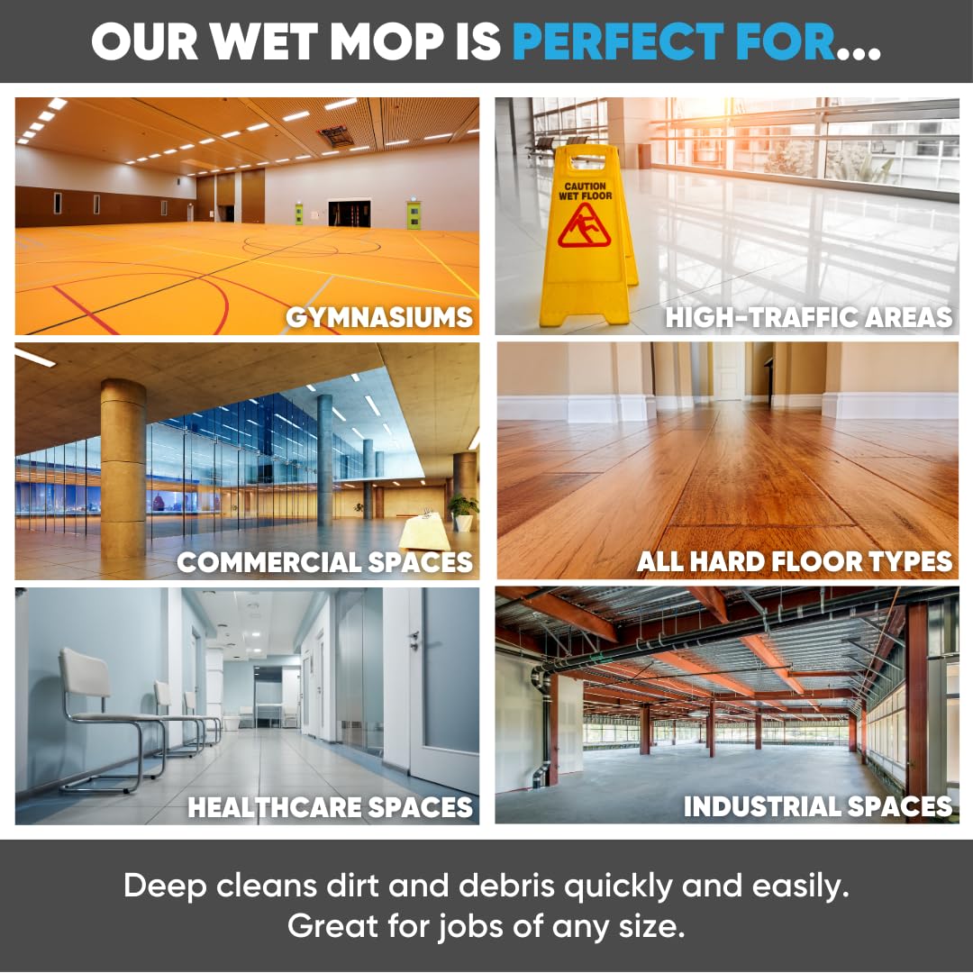 36" Microfiber Wet Mop Pad (3 Count)