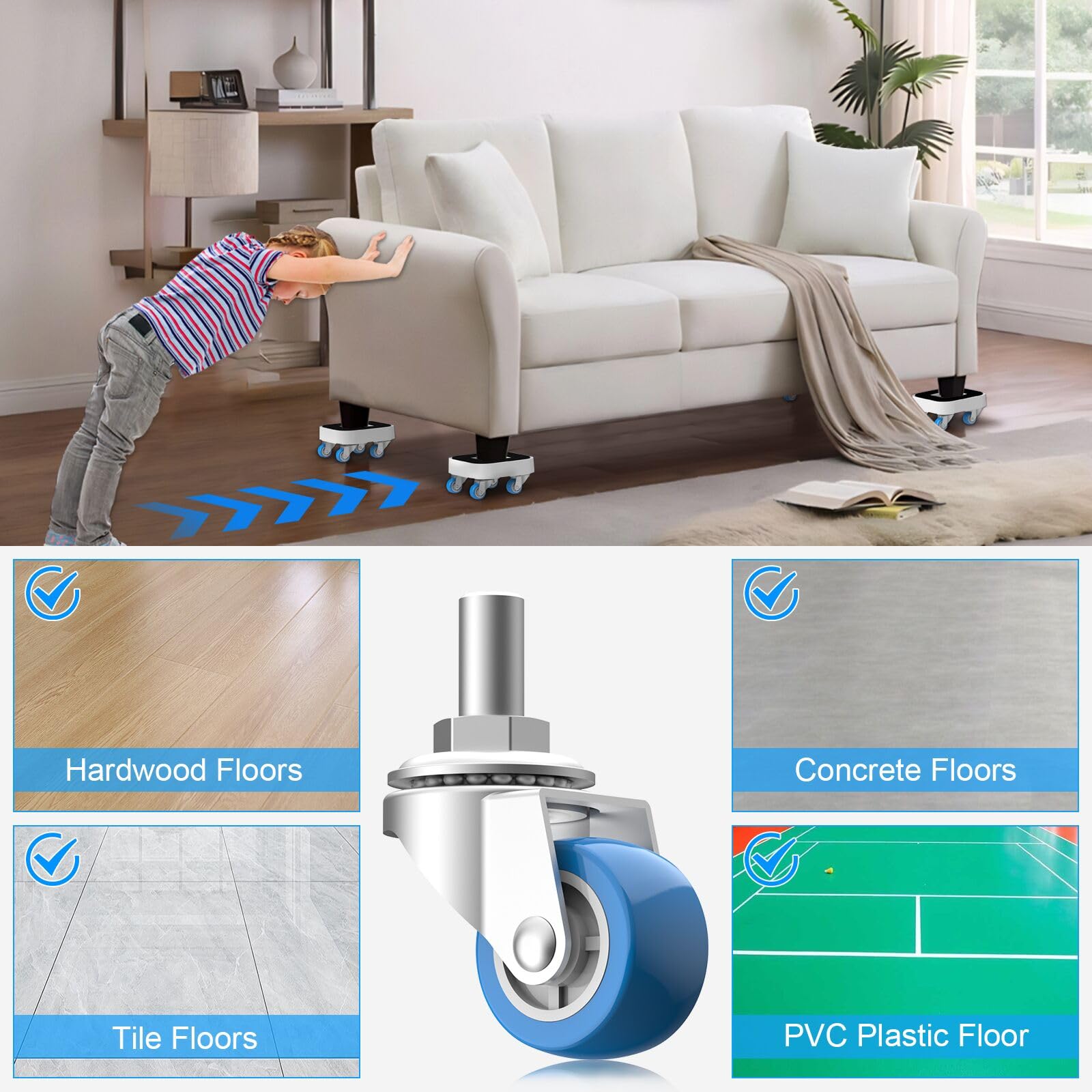New Upgrade Furniture Sliders (4 Count)