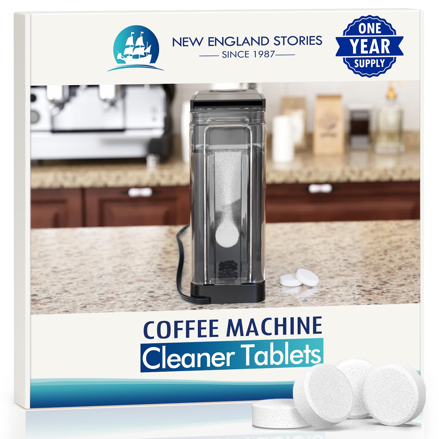 Coffee Machine Cleaner Descaler Tablets (12 Count)