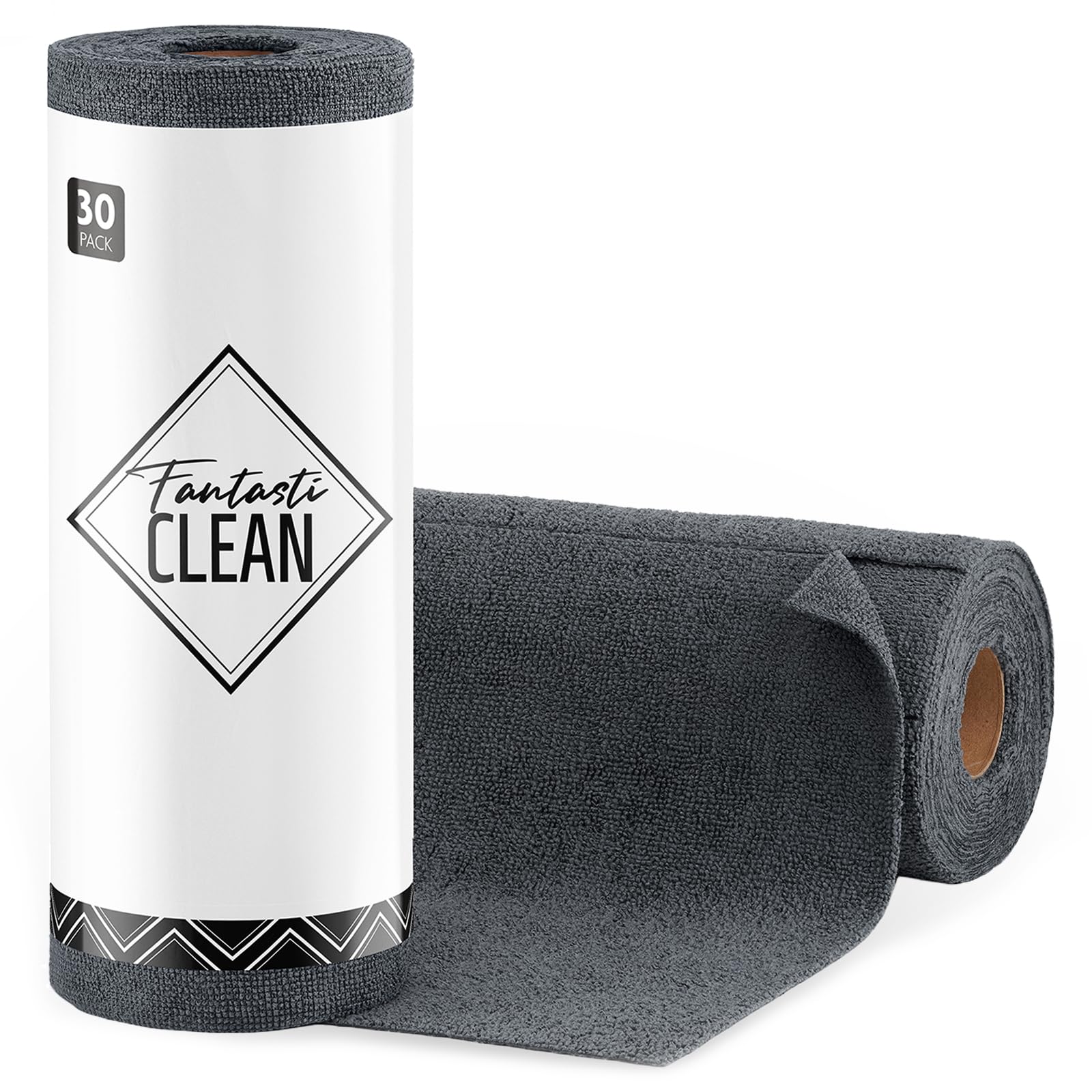 Microfiber Cleaning Cloth Roll (30 Count)
