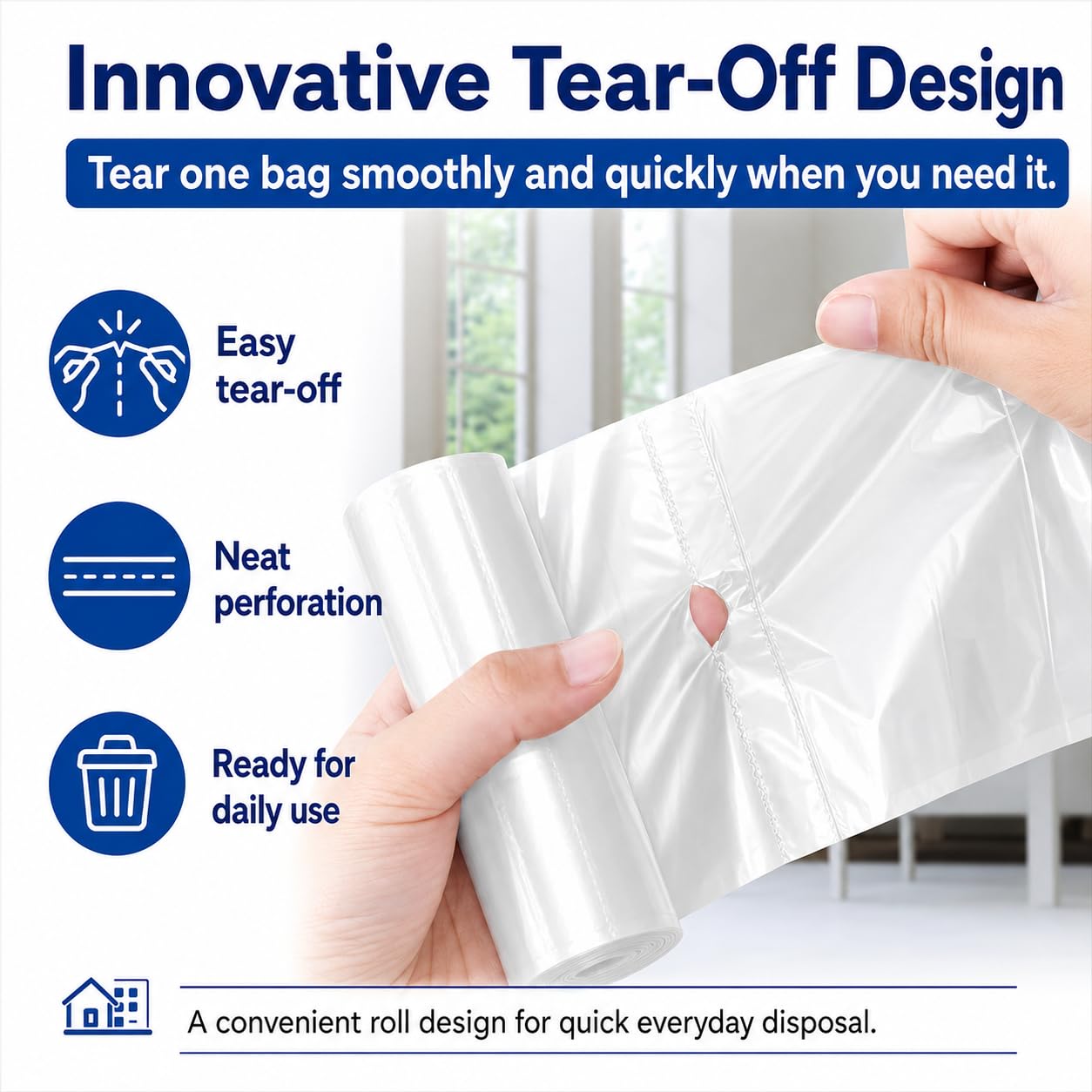 Small Trash Bags 3 Gallon 150 Counts 3 Gallon 3.1 Gallon 3.2 Gallon fit 10 liter Garbage Bags