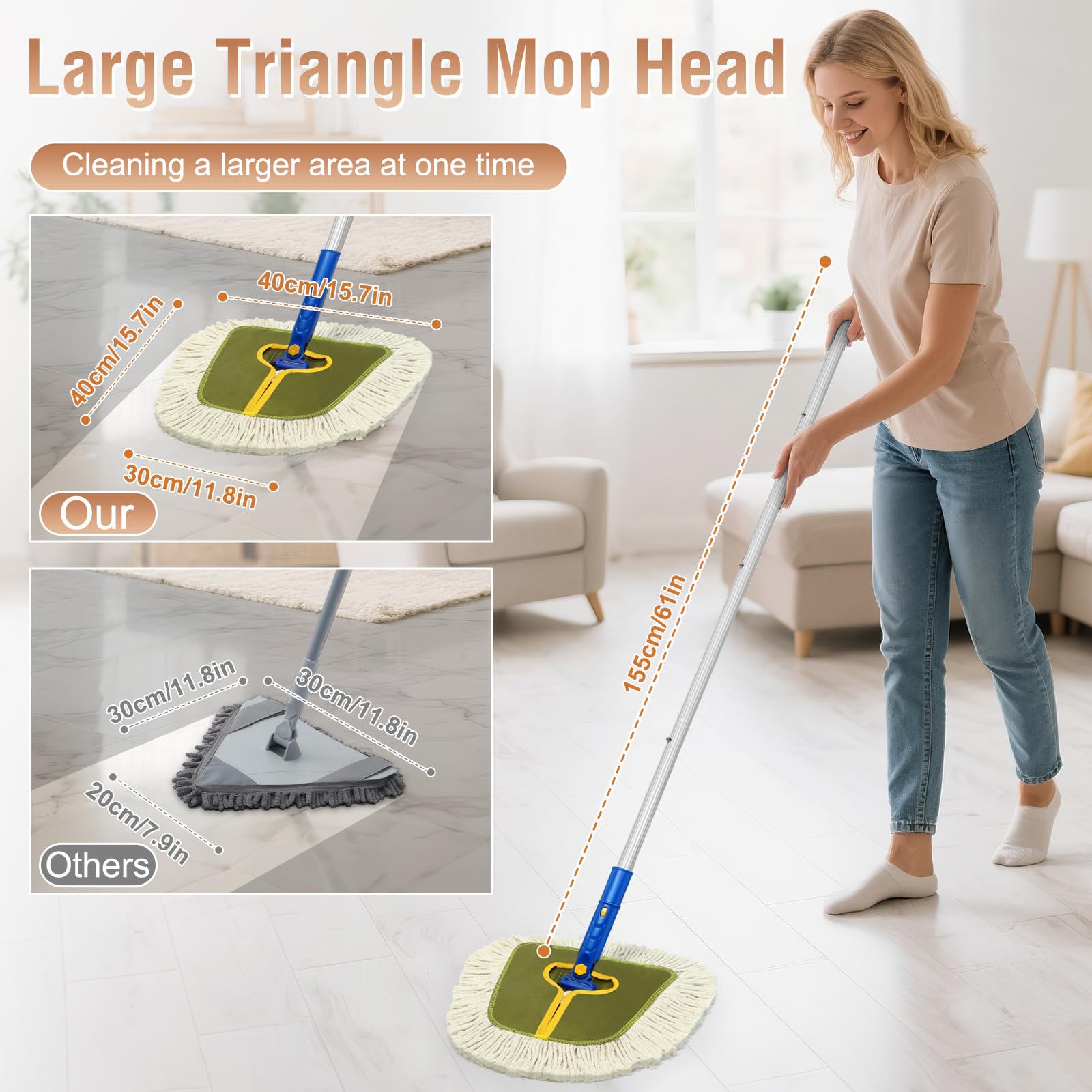 Commercial Dust Mop for Floors Cleaning Heavy Duty - ModHome Supplies