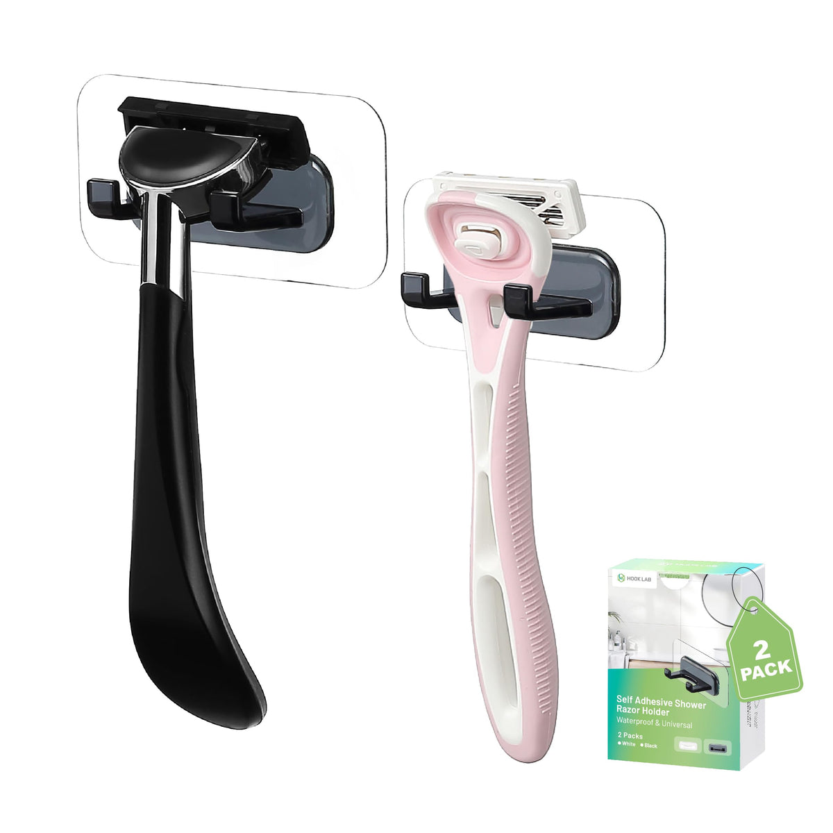 Hook LAB Shower Razor Holder (2 Count)