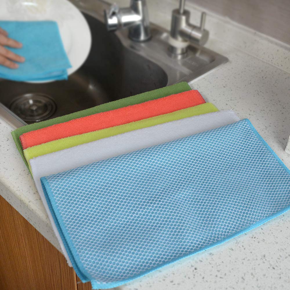 Dish Cloth for Washing Dishes Kitchen Washcloth Cleaning Cloth (20 Count)