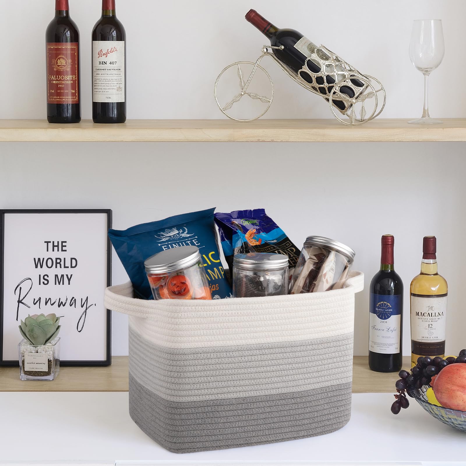 Storage Baskets for Organizing (3 Count)