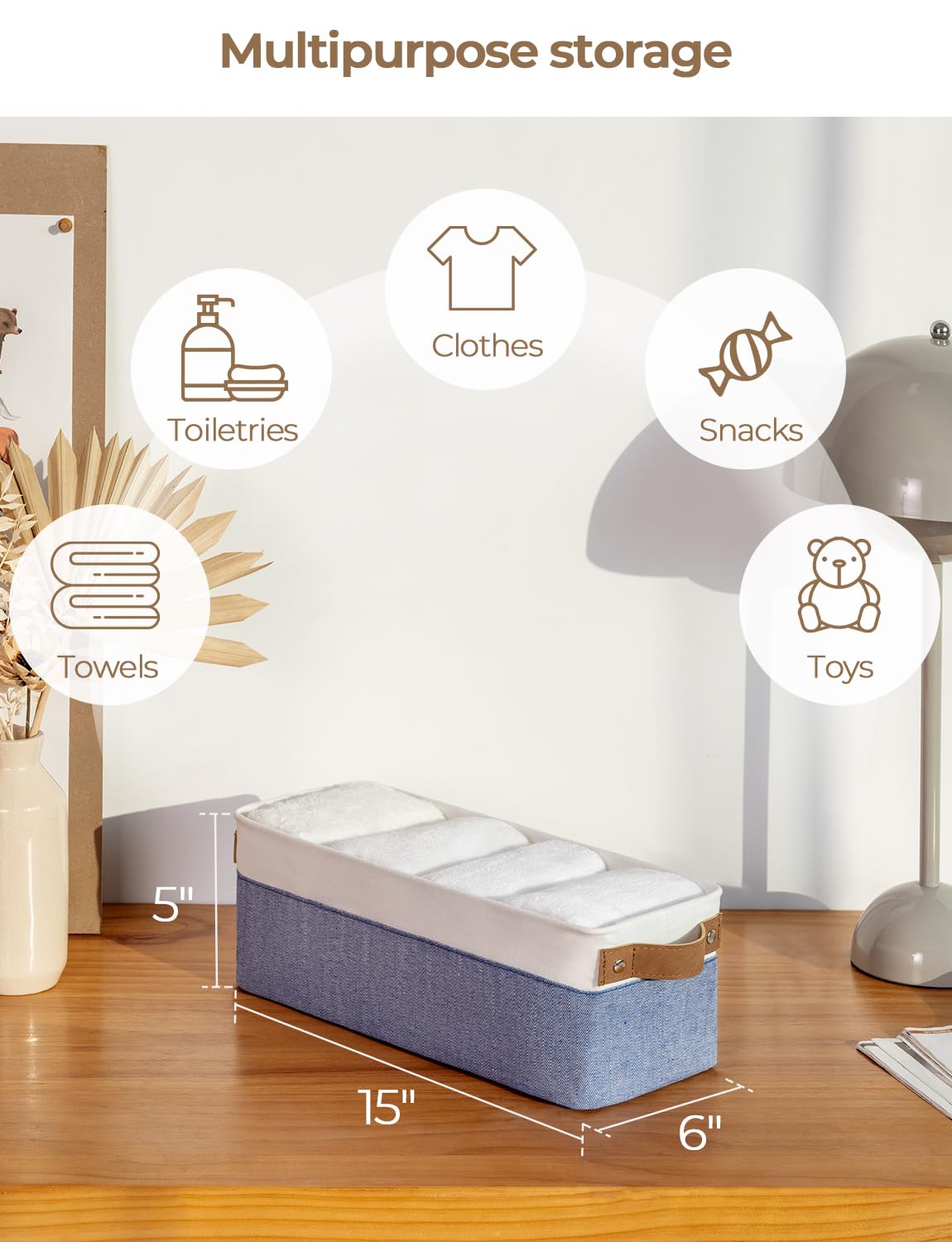 Narrow Storage Bins (2 Count)