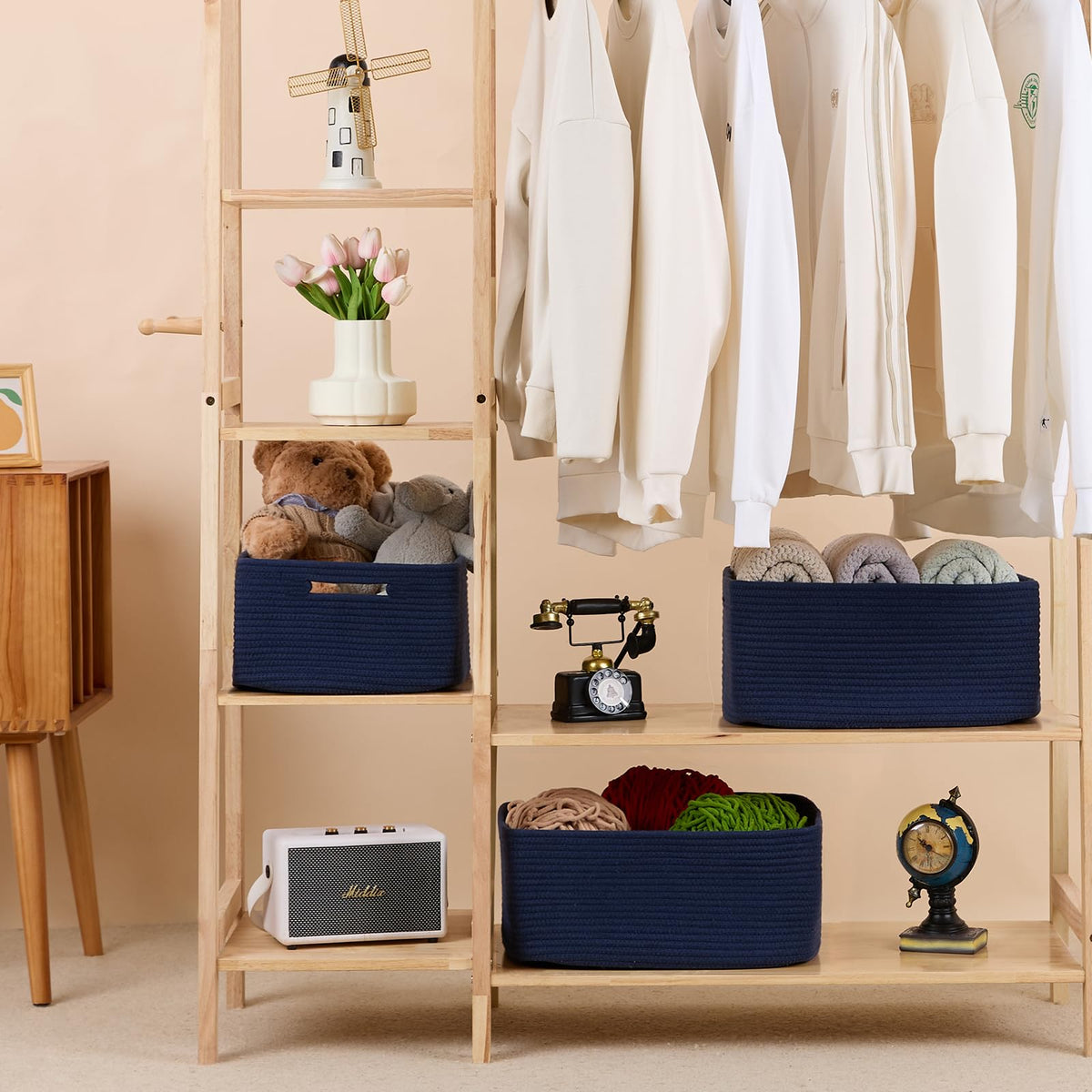 Large Storage Baskets for Organizing (4 Count)