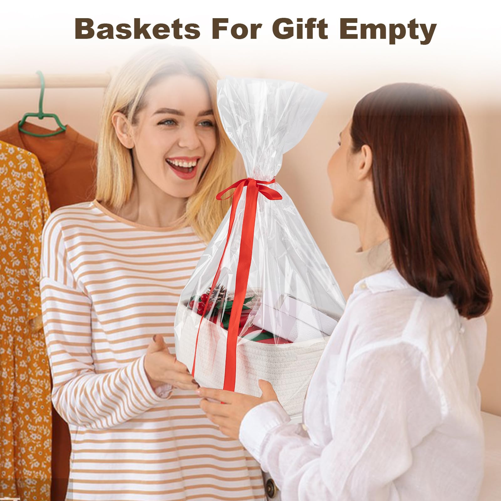 3 Pack Small Storage Baskets for Organizing (3 Count)