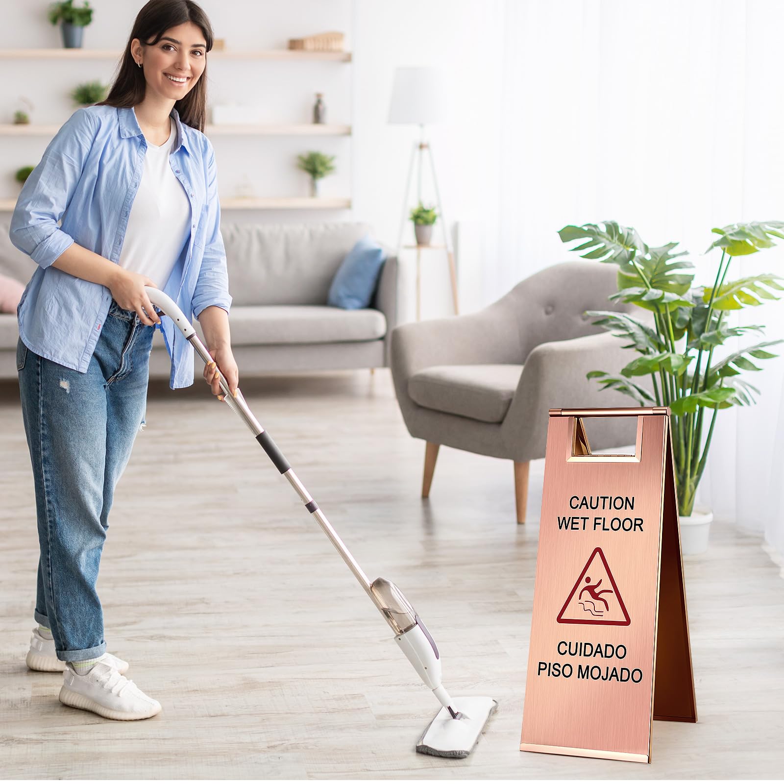 2 Pcs Wet Floor Sign (2 Count)