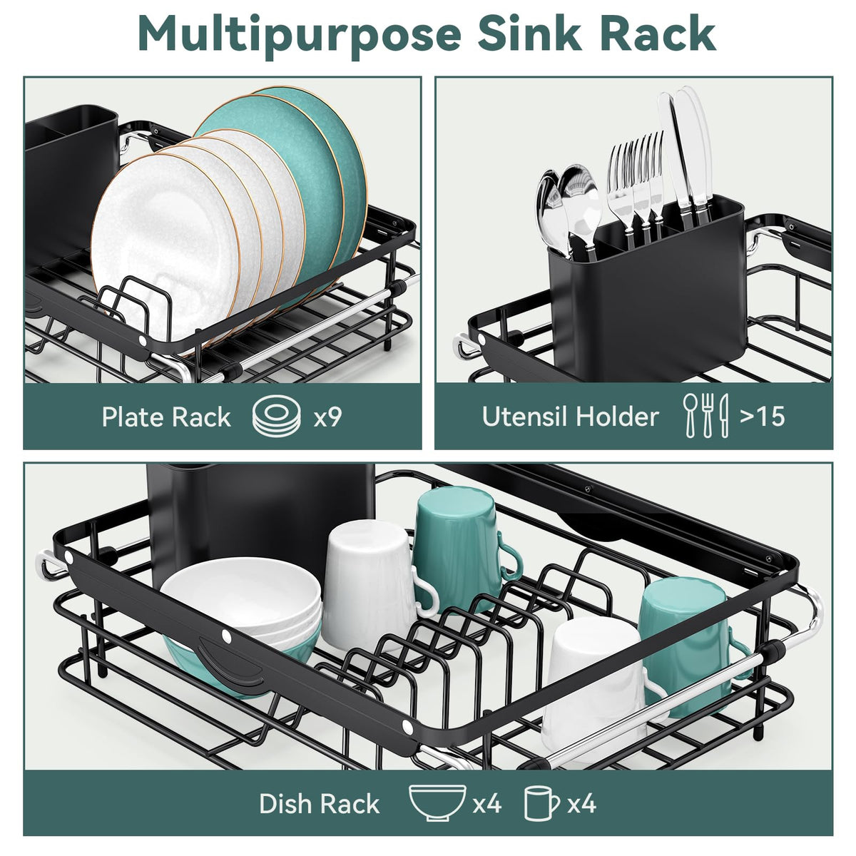 in Sink Dish Drying Racks