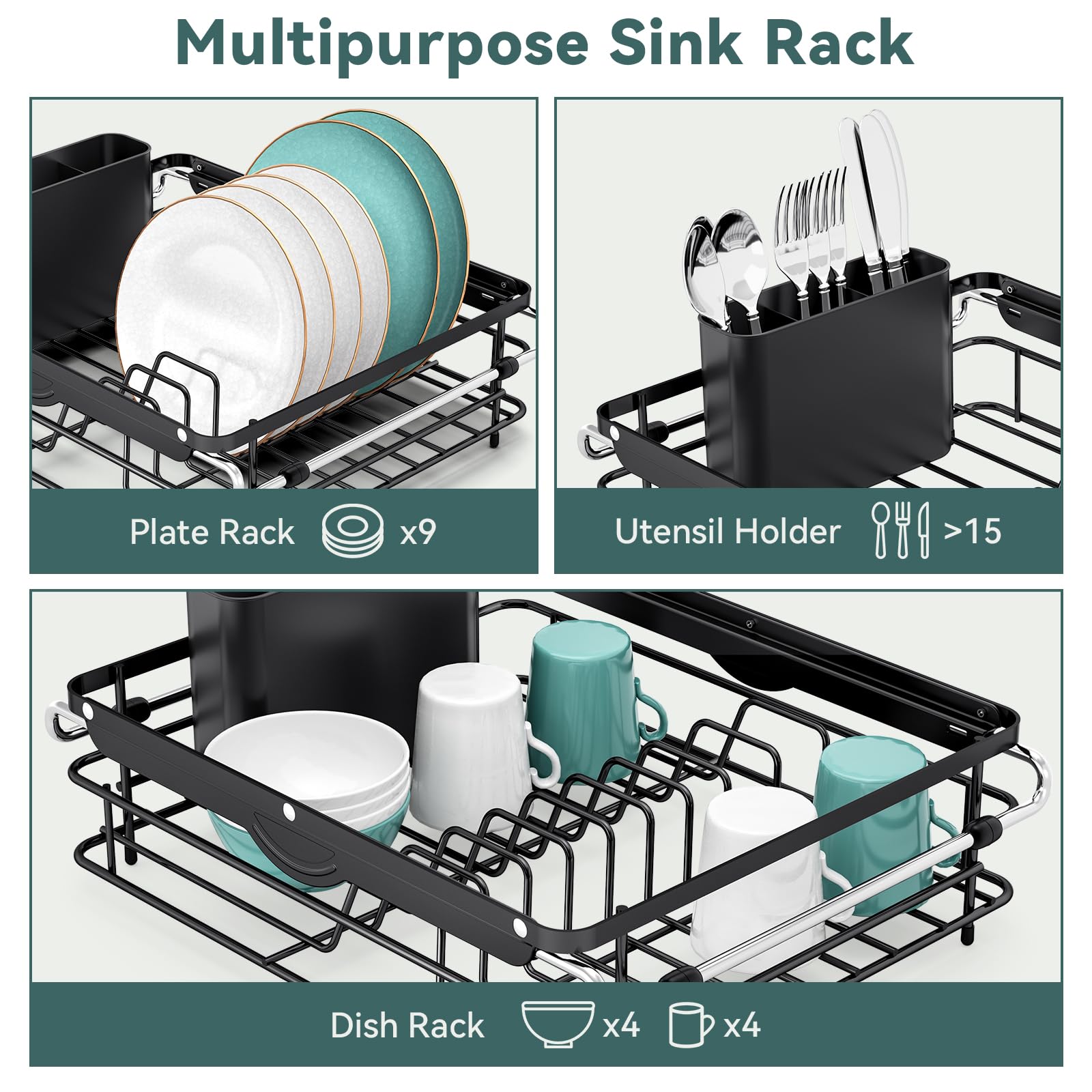 in Sink Dish Drying Racks