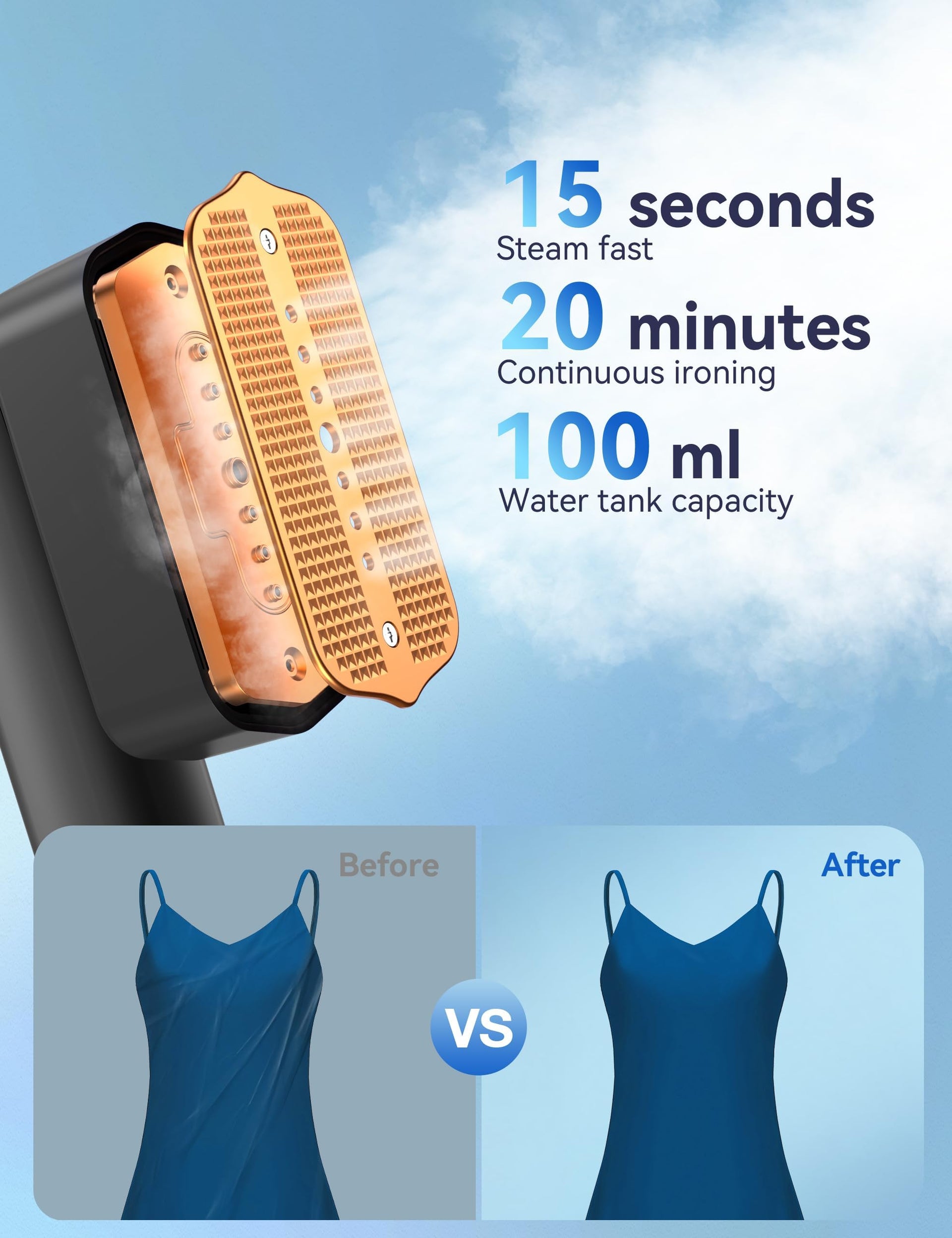 Steamer for Clothes Portable 2