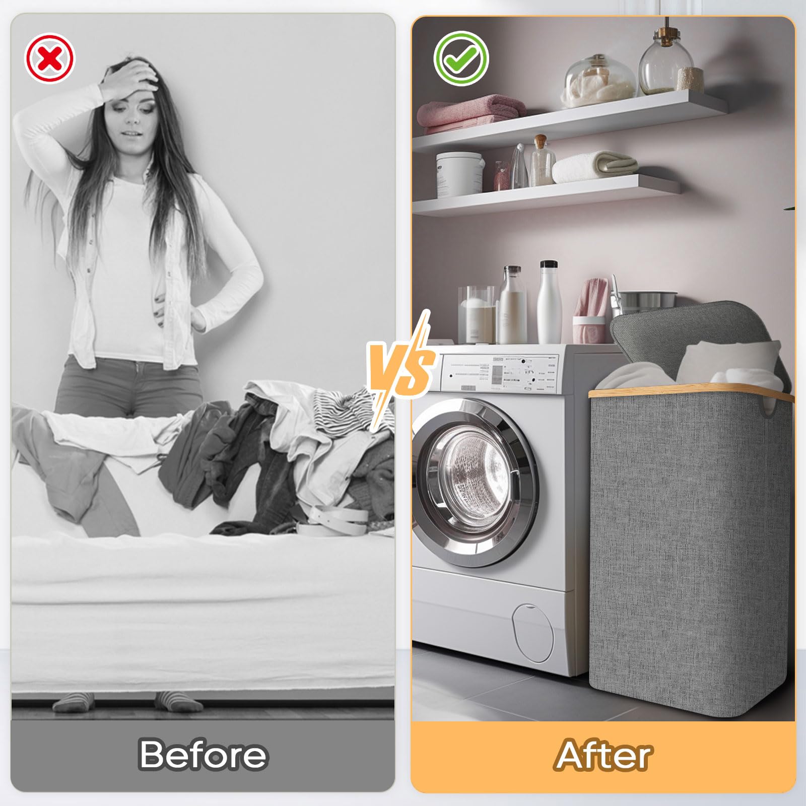 Laundry Hamper with Lid