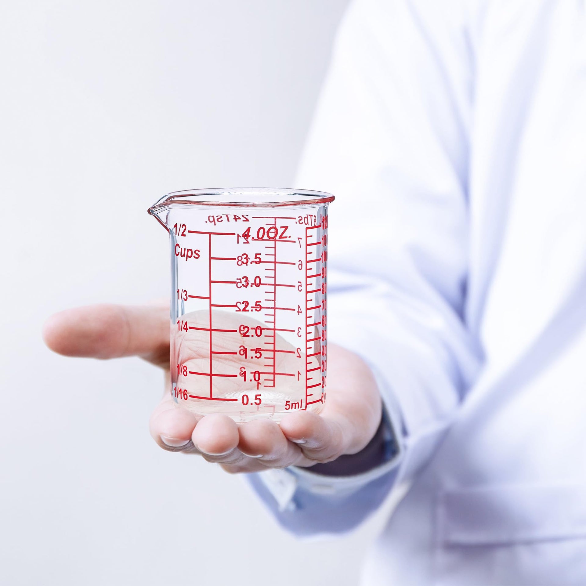 4 oz 120 ml Glass Measuring Cup with V