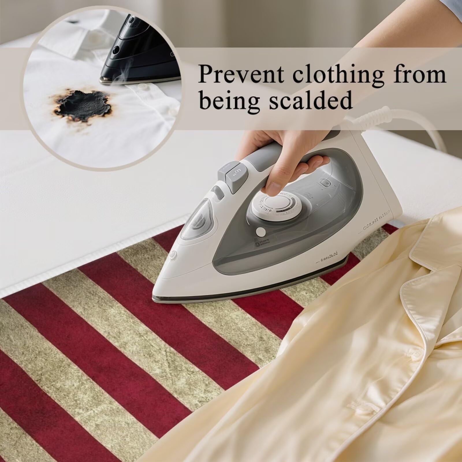 American Flag Ironing Mat Thickened Ironing Blanket Portable Heat Resistant Ironing Pad for Washer