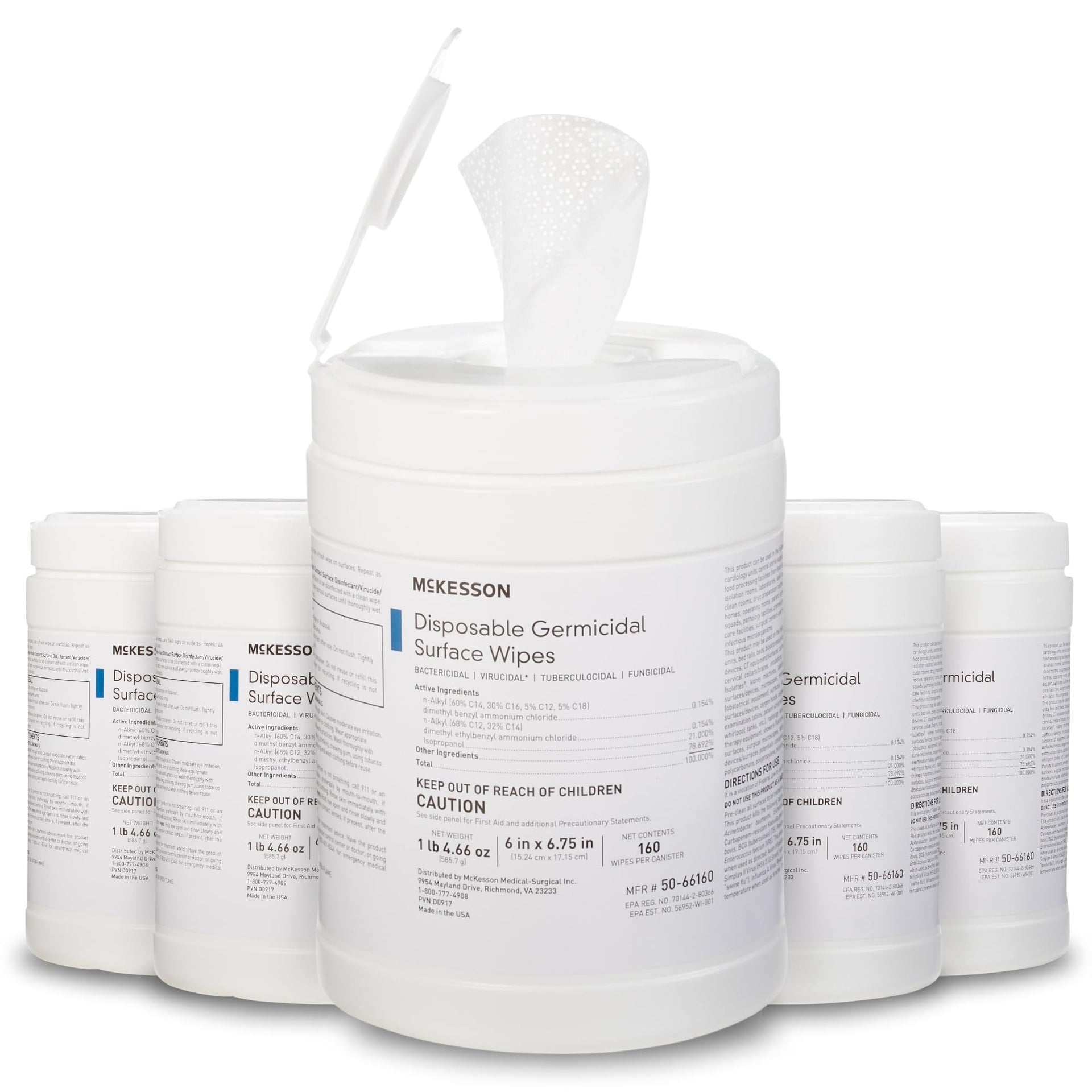 Germicidal Wipes [800 Count] Disinfecting Wipes