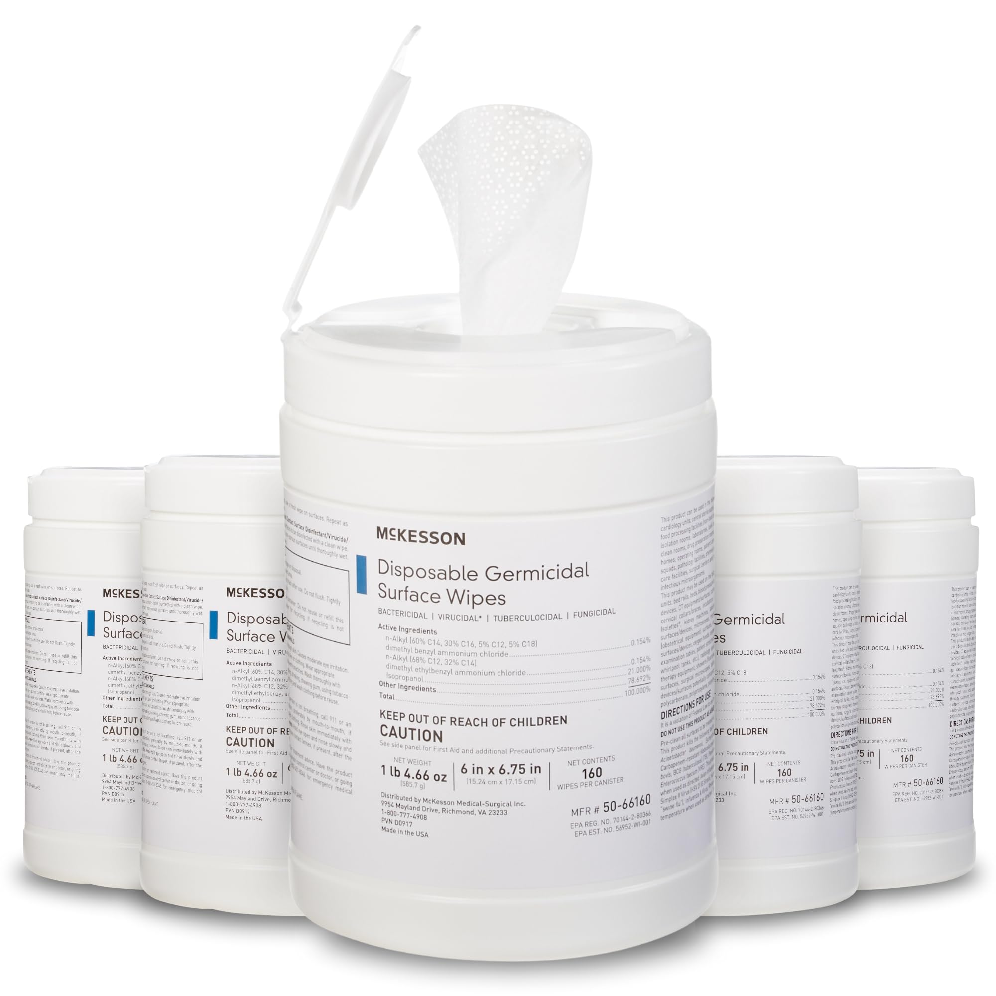 Germicidal Wipes [800 Count] Disinfecting Wipes
