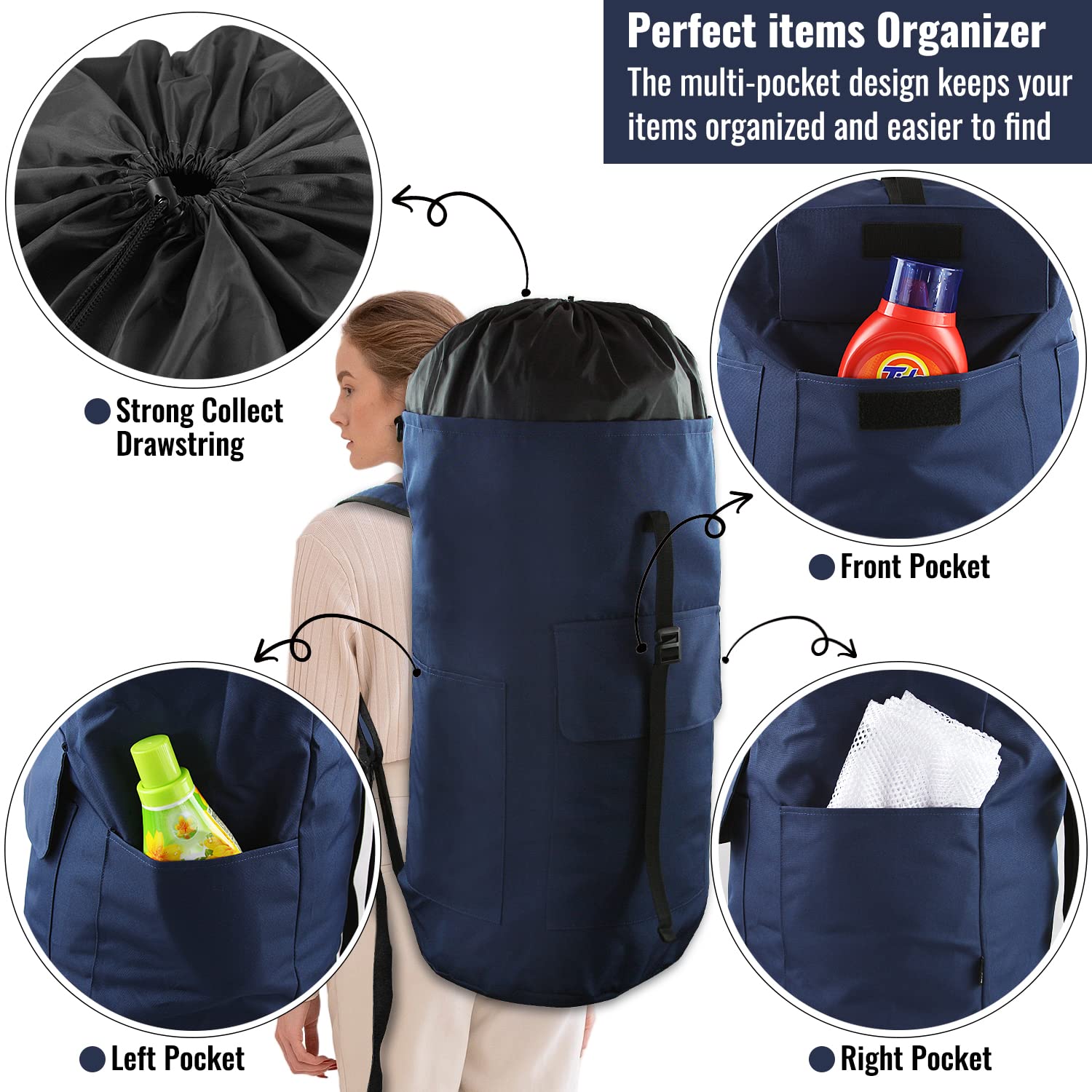 Laundry Backpack Bag 125L Extra Large