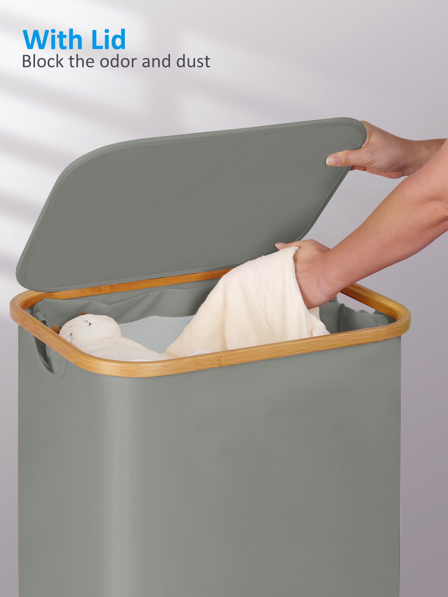 Laundry Basket with Wheels
