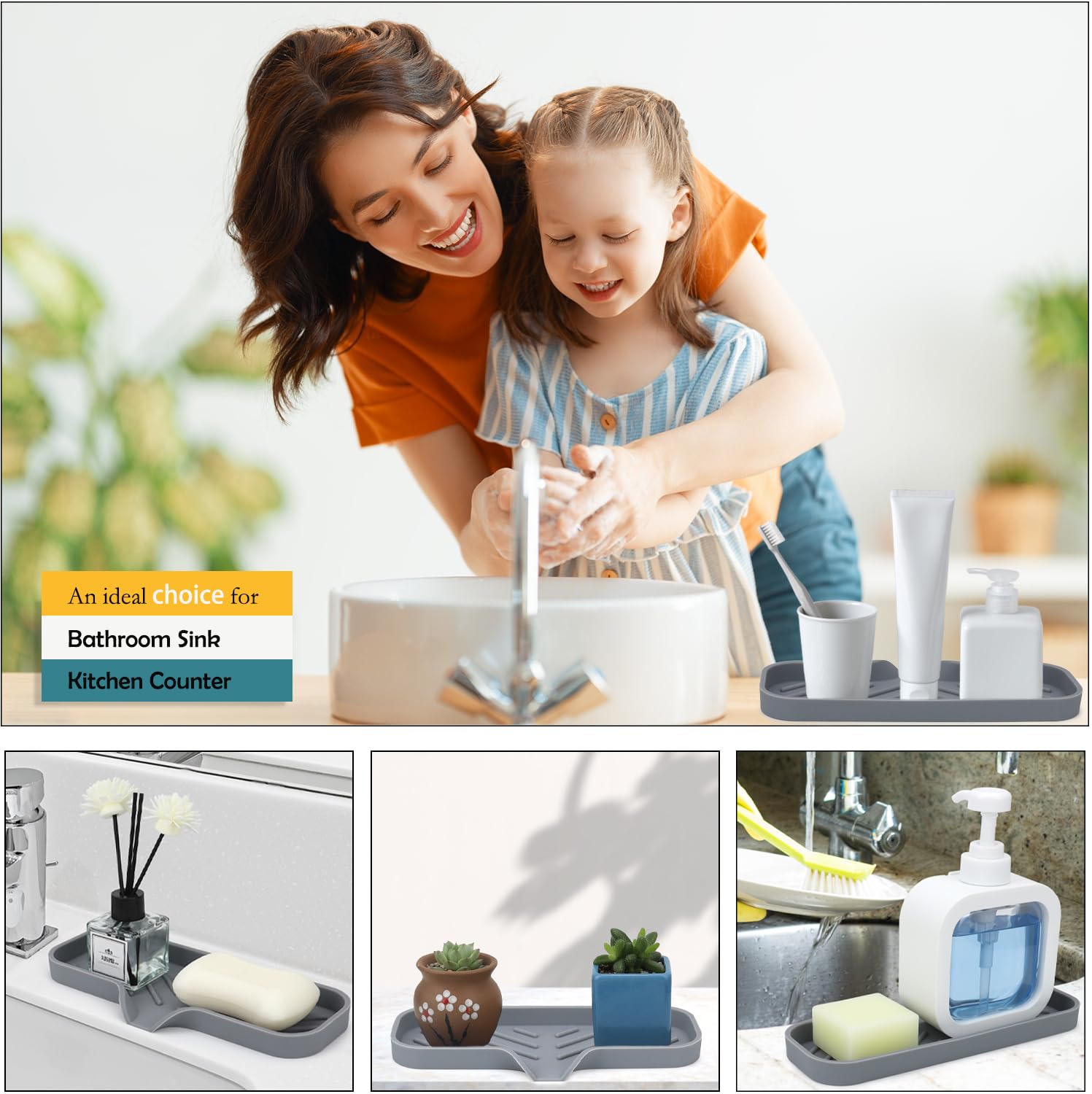 Silicone Bathroom Soap Dishes (3.52 Ounce)