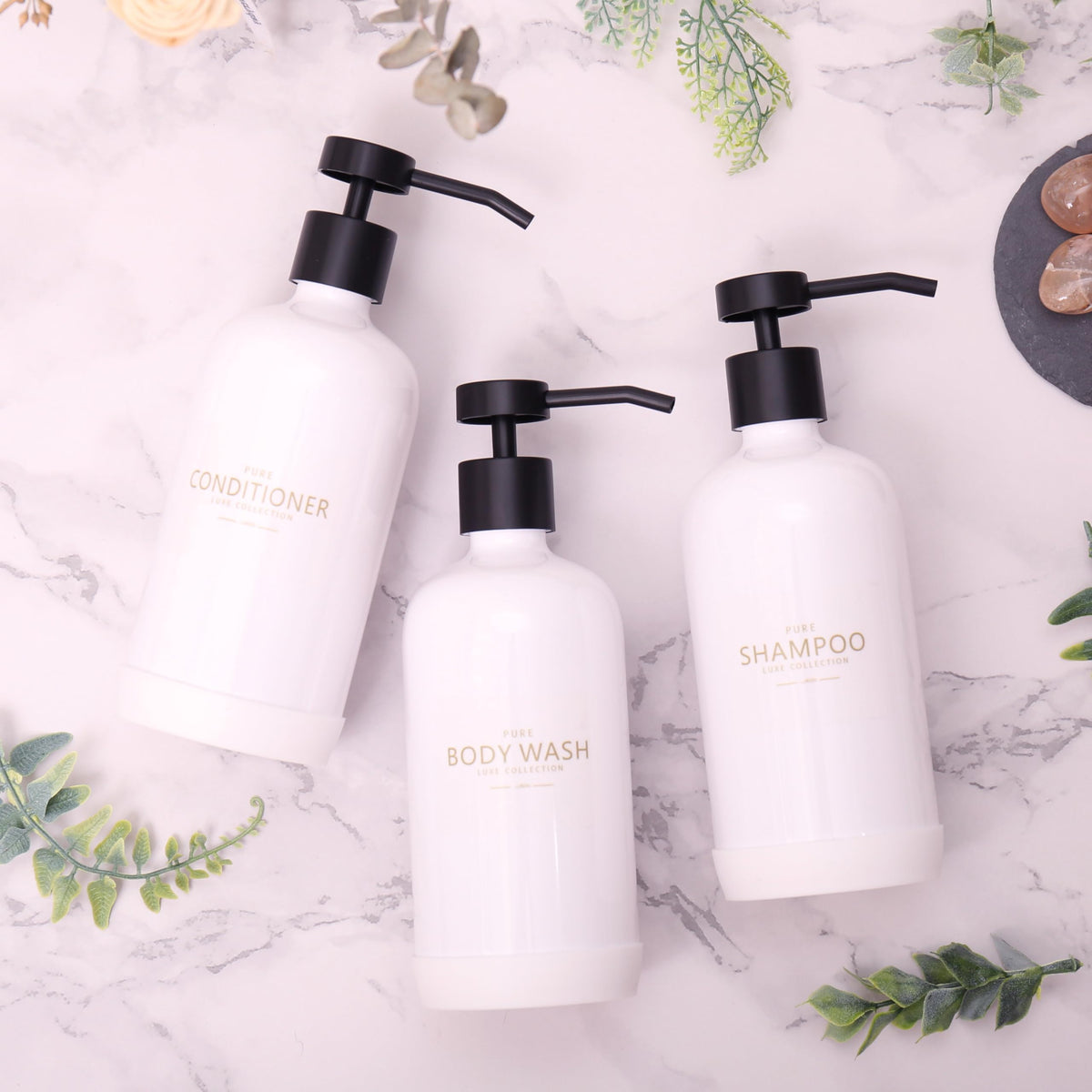 Shampoo and Conditioner Dispenser Set of 3