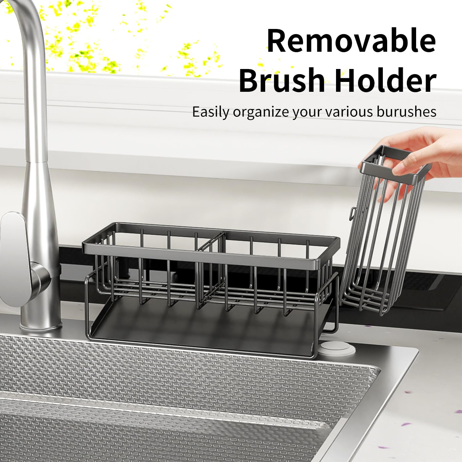 Sponge Holder & Sink Caddy Organizer
