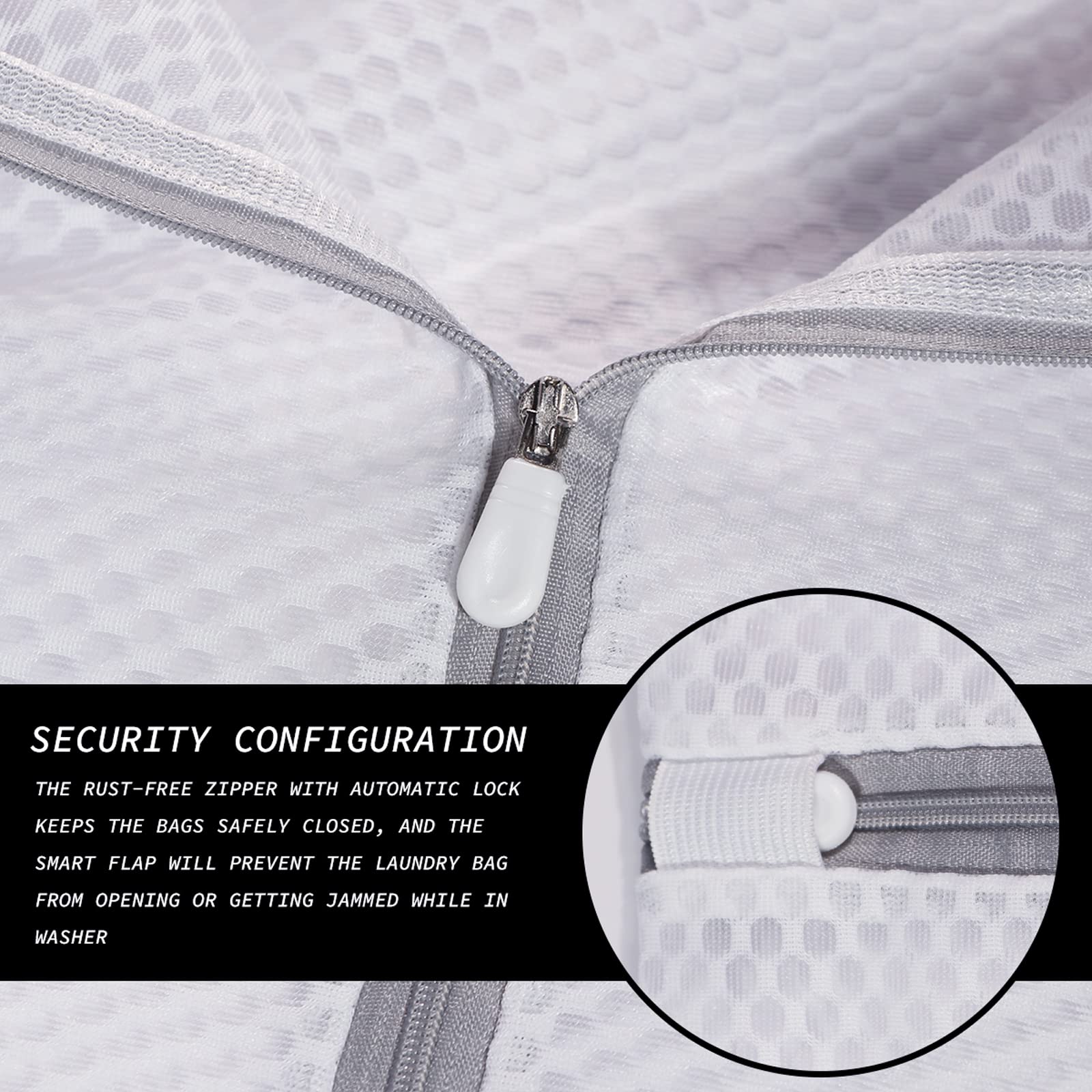 Extra Large Honeycomb Mesh Laundry Bag125gsm Net Fabric Durable and Reusable Delicate Wash Bag (3 Count)