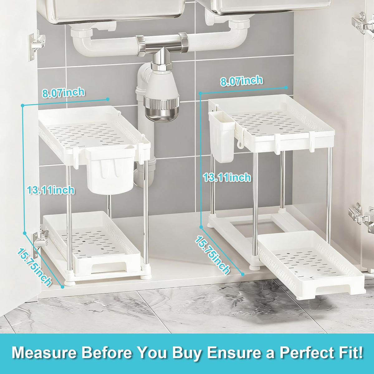 Under Kitchen Sink Organizer (2 Count)