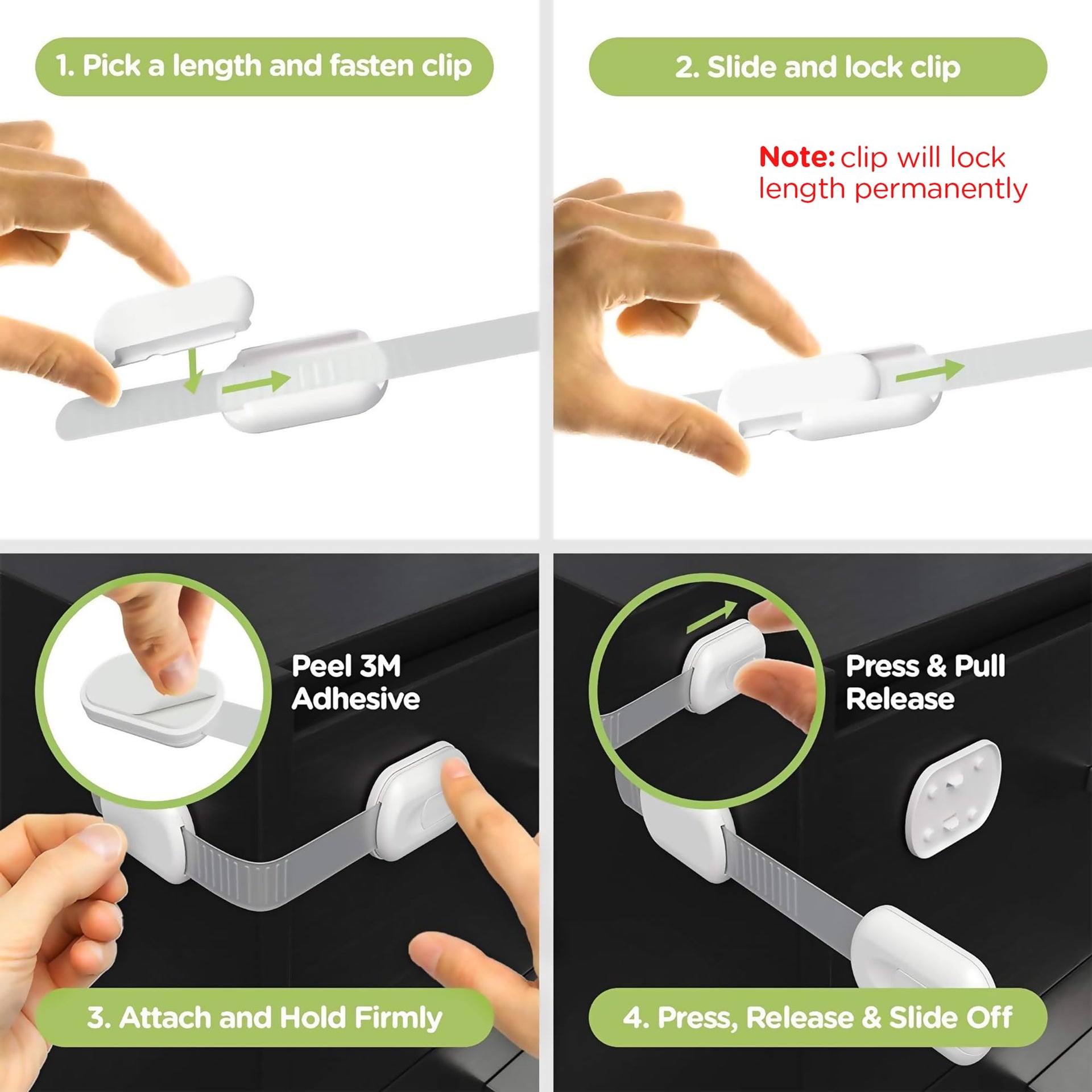 Baby Proofing Child Safety Locks (16 Count)
