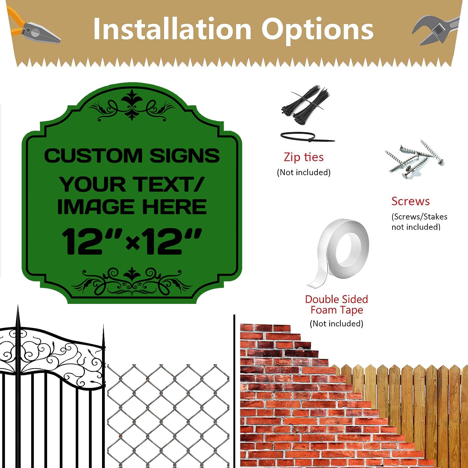 Personalized Aluminum Metal Signs