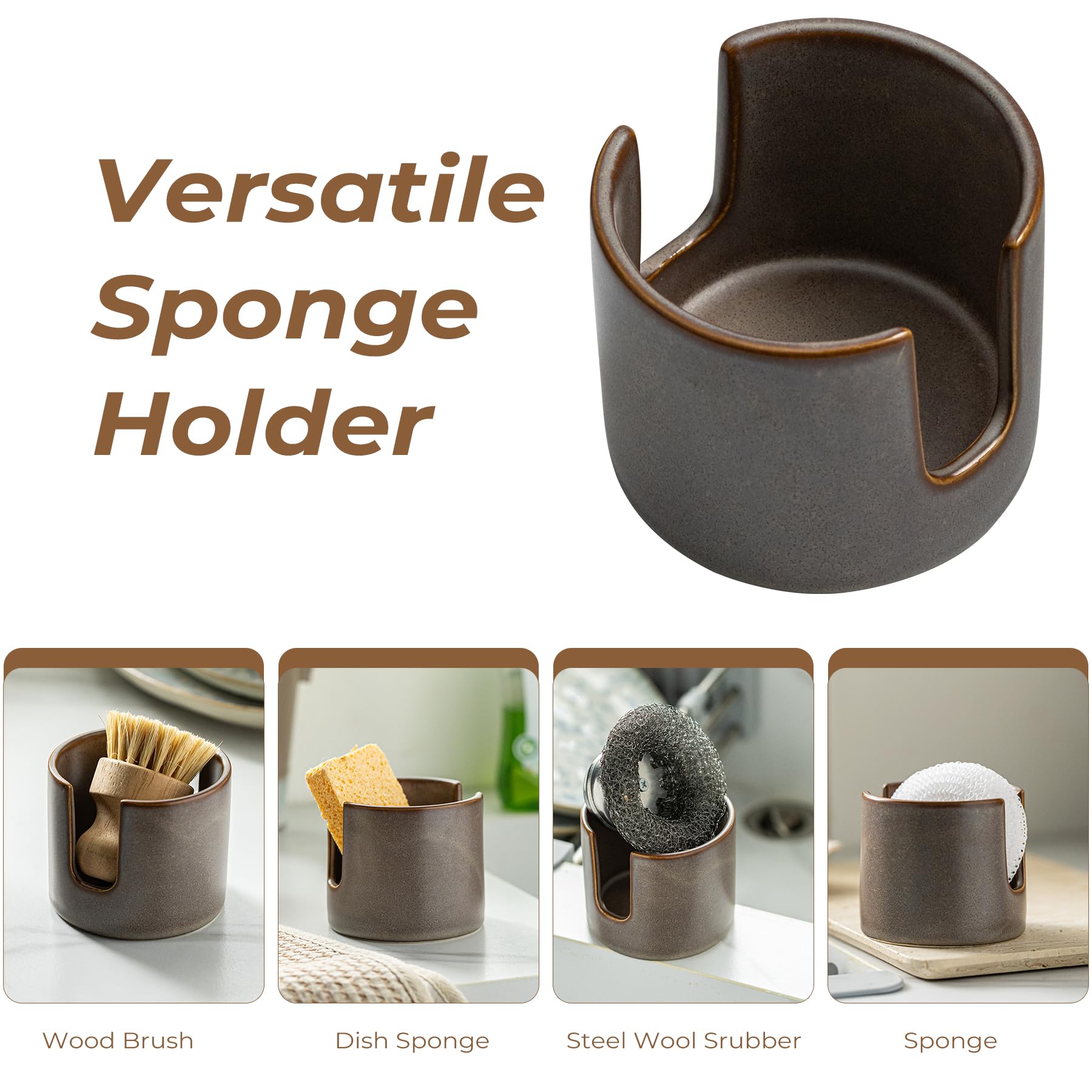 Ceramic Sponge Holder for Kitchen Sink