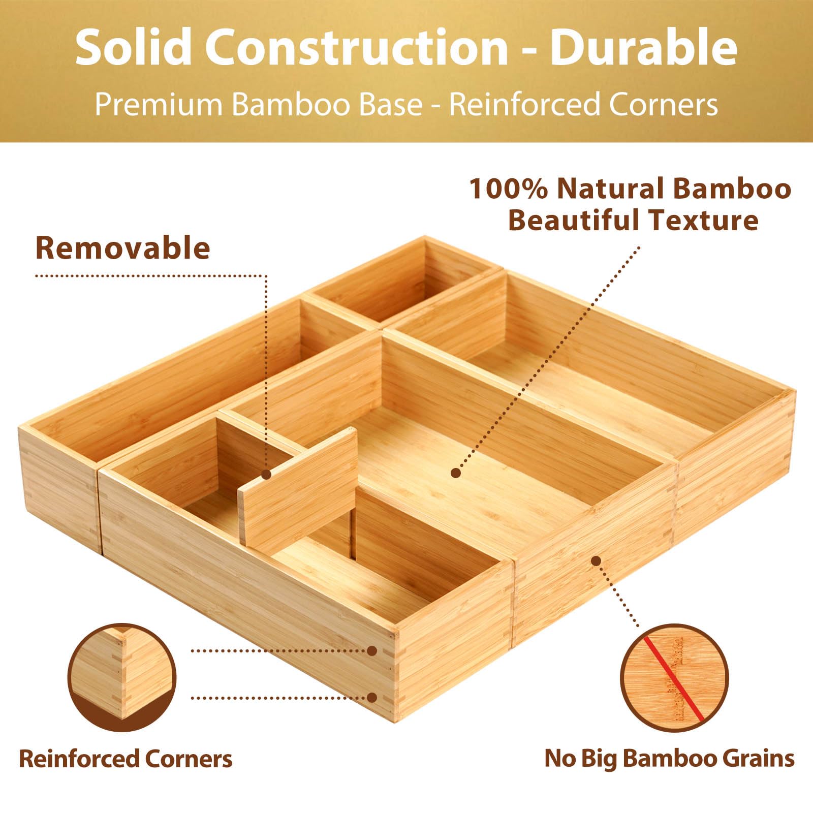 Drawer Organizer Storage Boxes