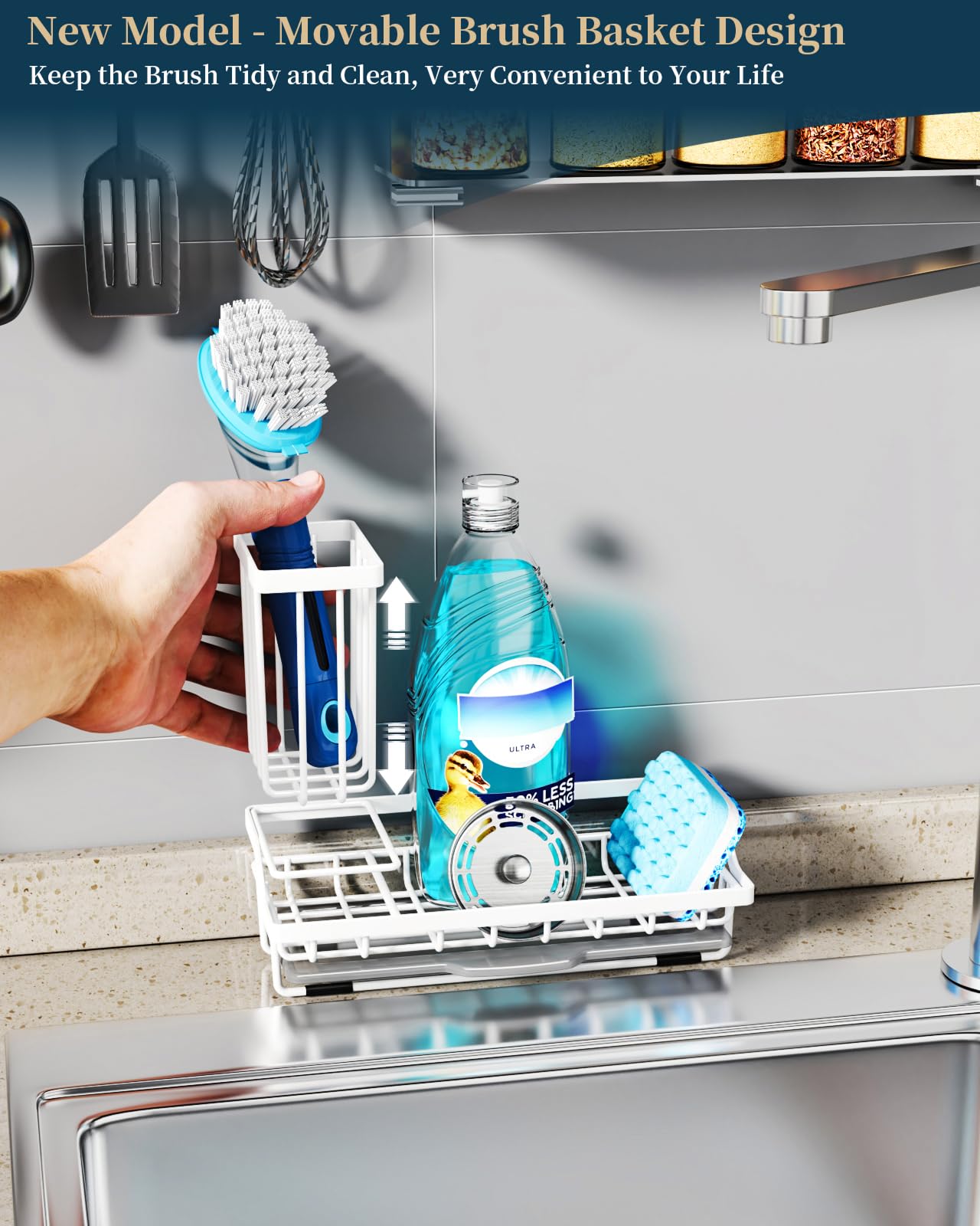 Sponge Holder for Kitchen Sink