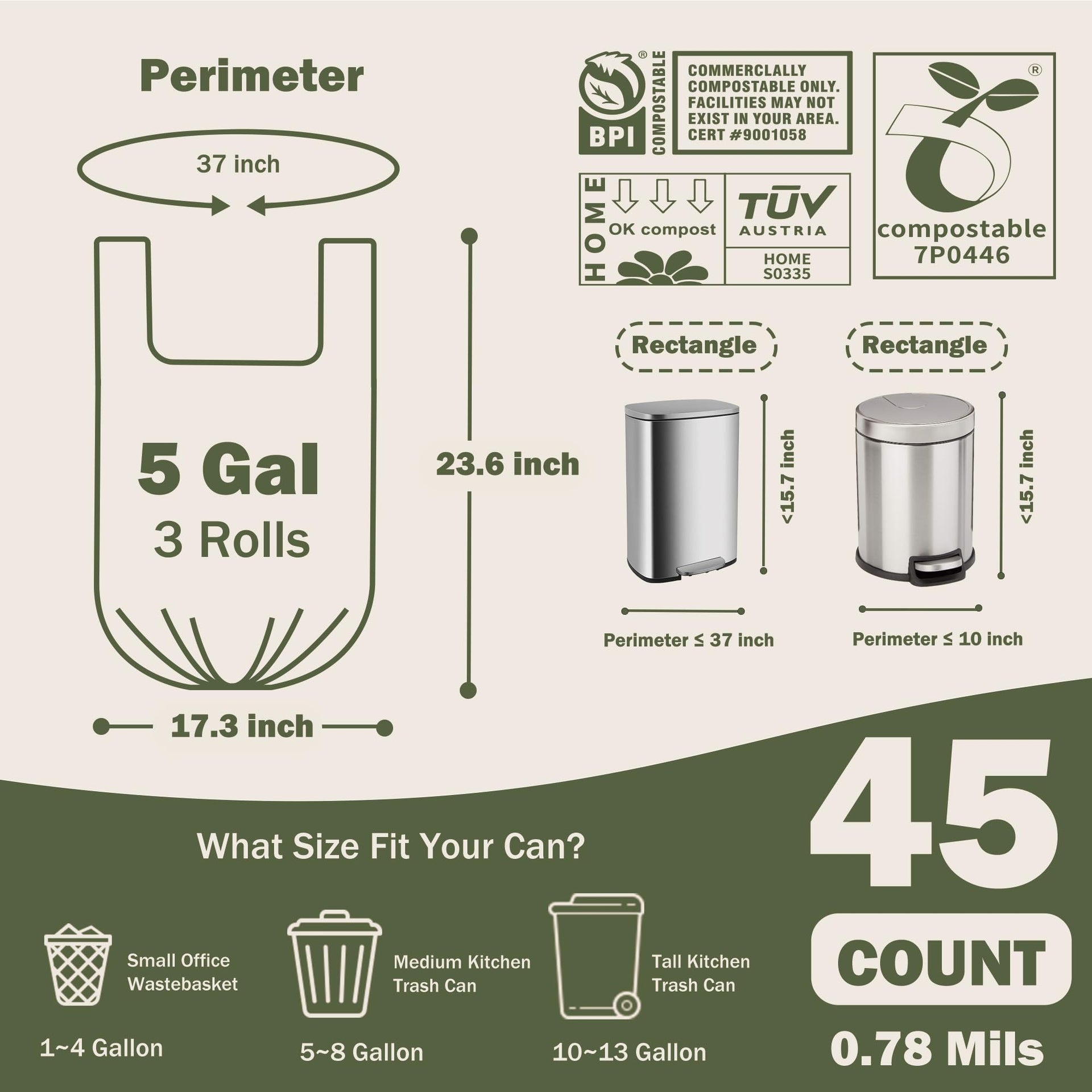 Compost Bags 4 (45 Count)