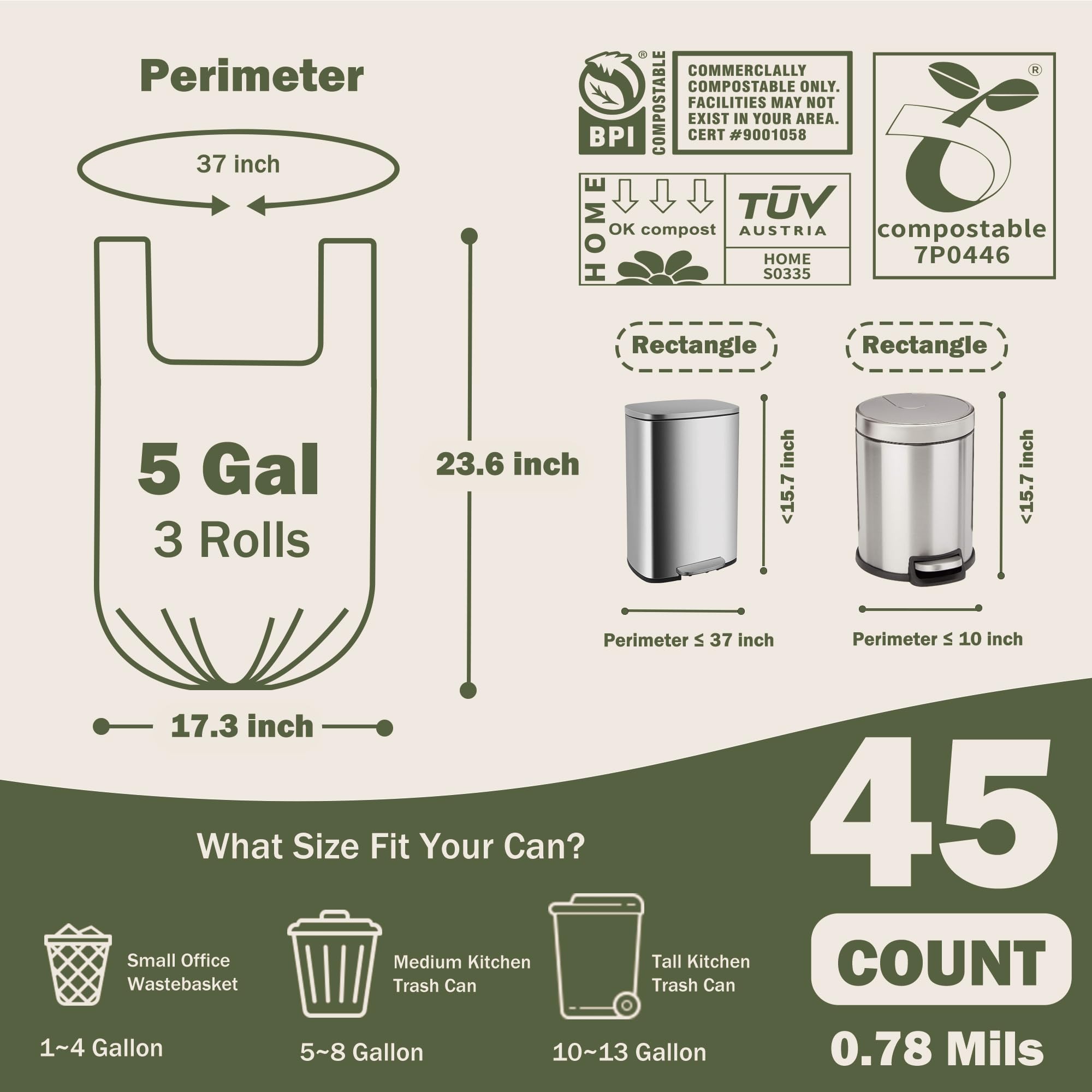 Compost Bags 4 (45 Count)
