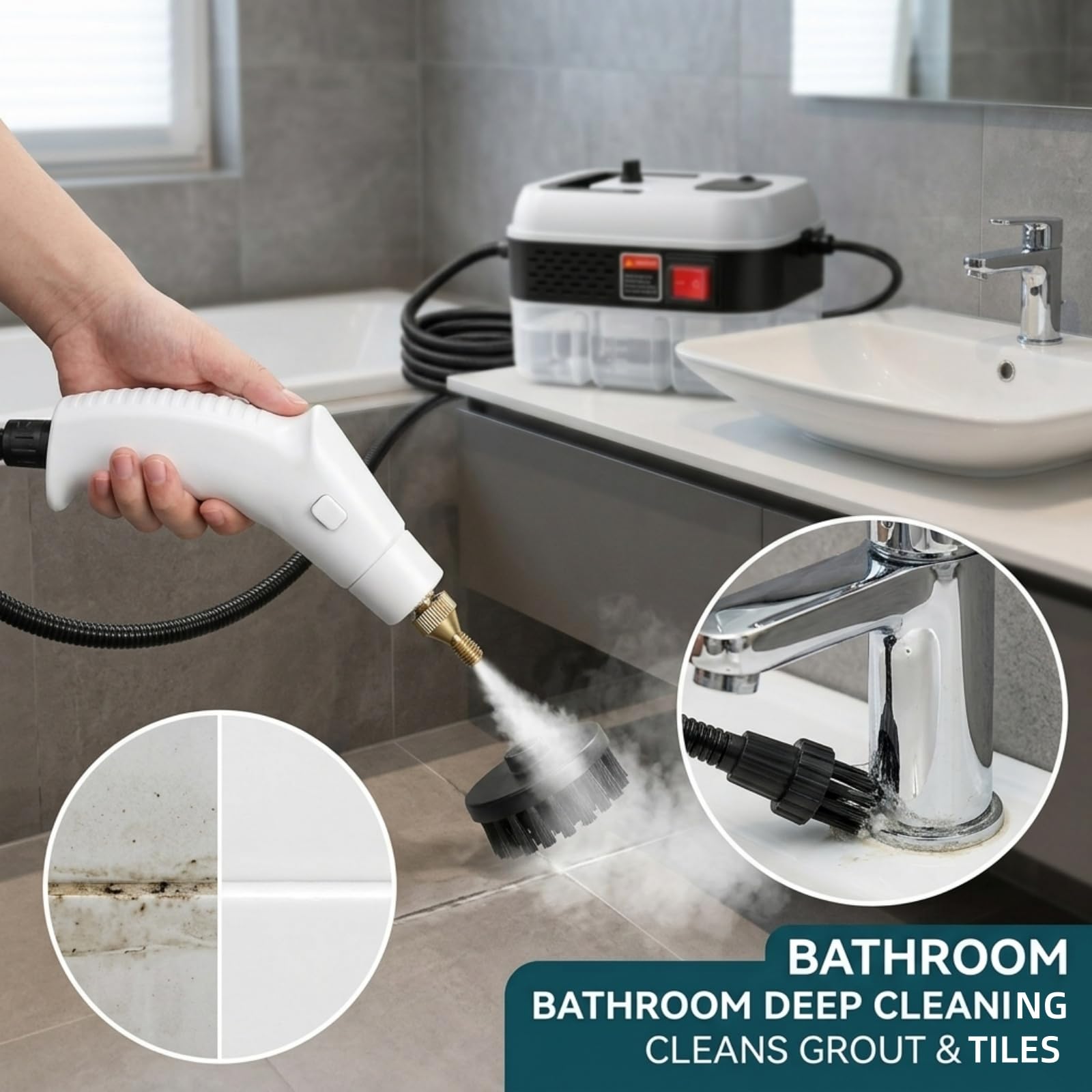 1200W Handheld Steam Cleaner for Home