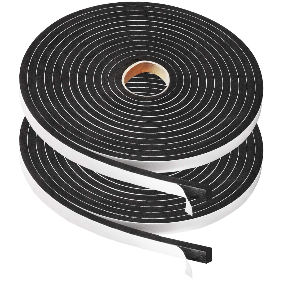 2 Rolls Foam Tape Weatheratrip for Door Window Insulation (32 Foot)