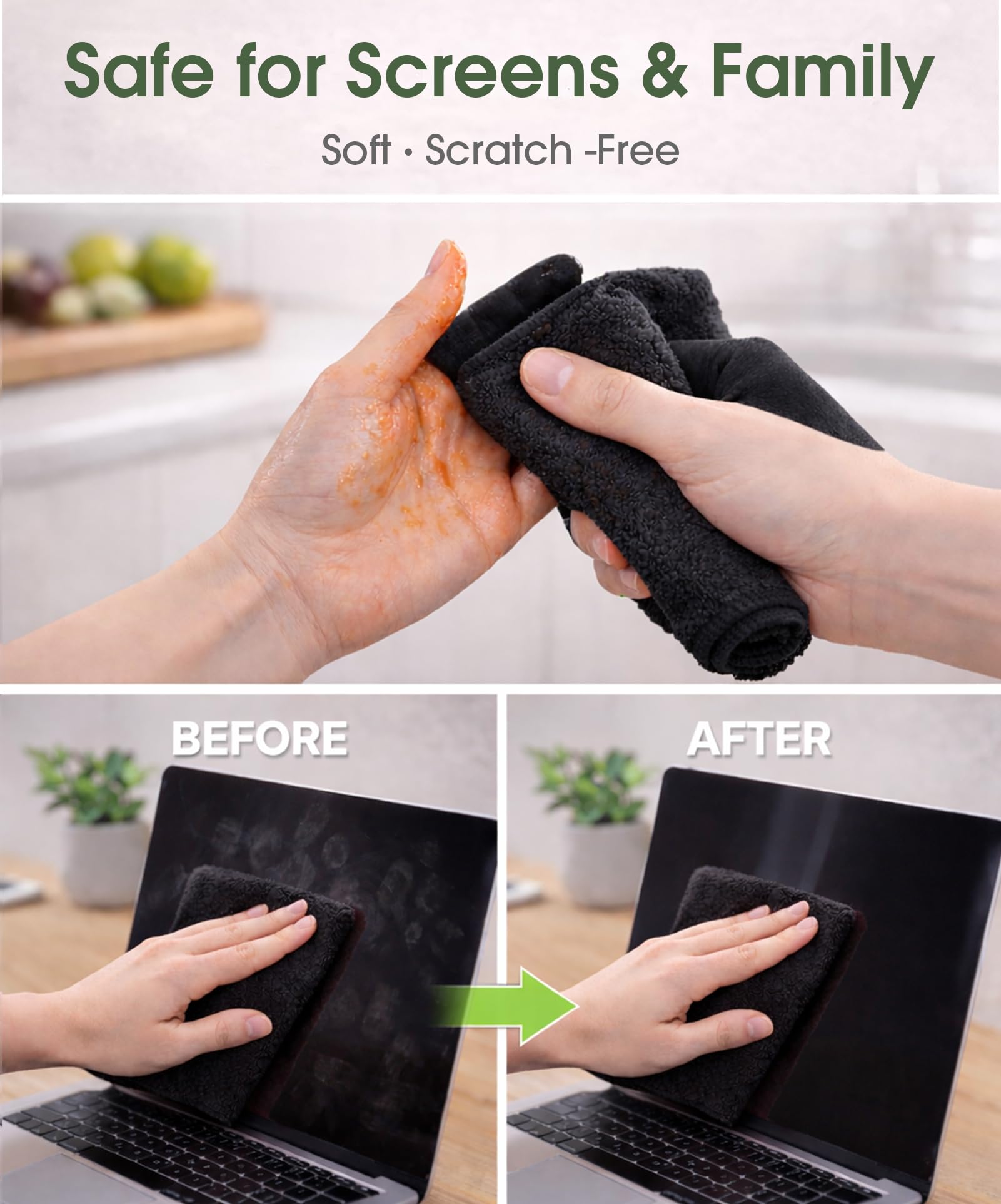 Microfiber Cleaning Cloth Roll (100 Count)