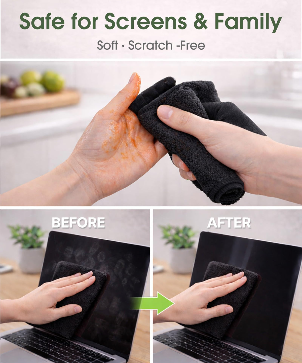 Microfiber Cleaning Cloth Roll (100 Count)