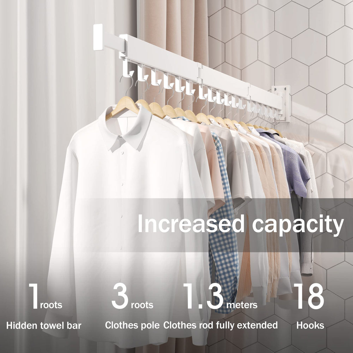 Wall Mounted Clothes Drying Rack
