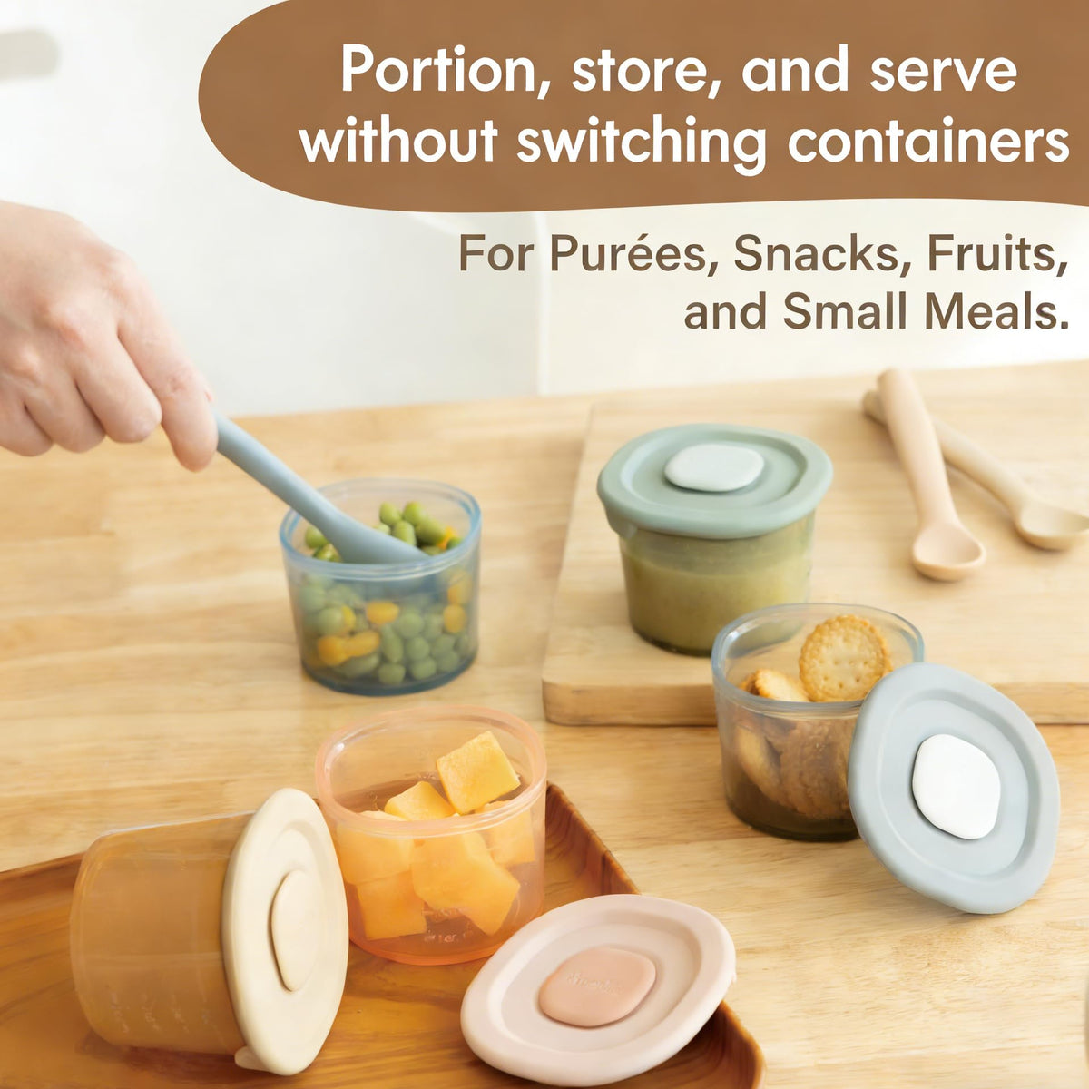 Silicone Baby Food Containers (4 Ounce)