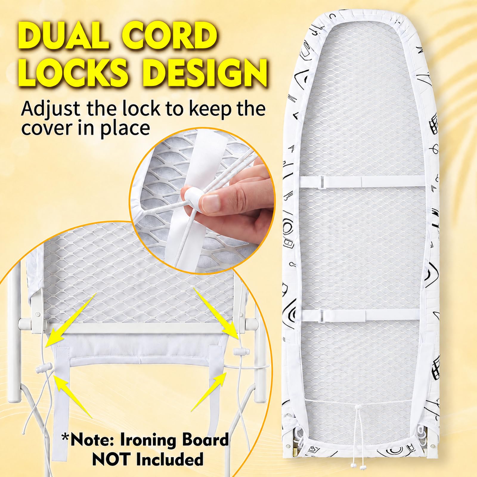 Over the Door Ironing Board Cover 13 x 37 inch