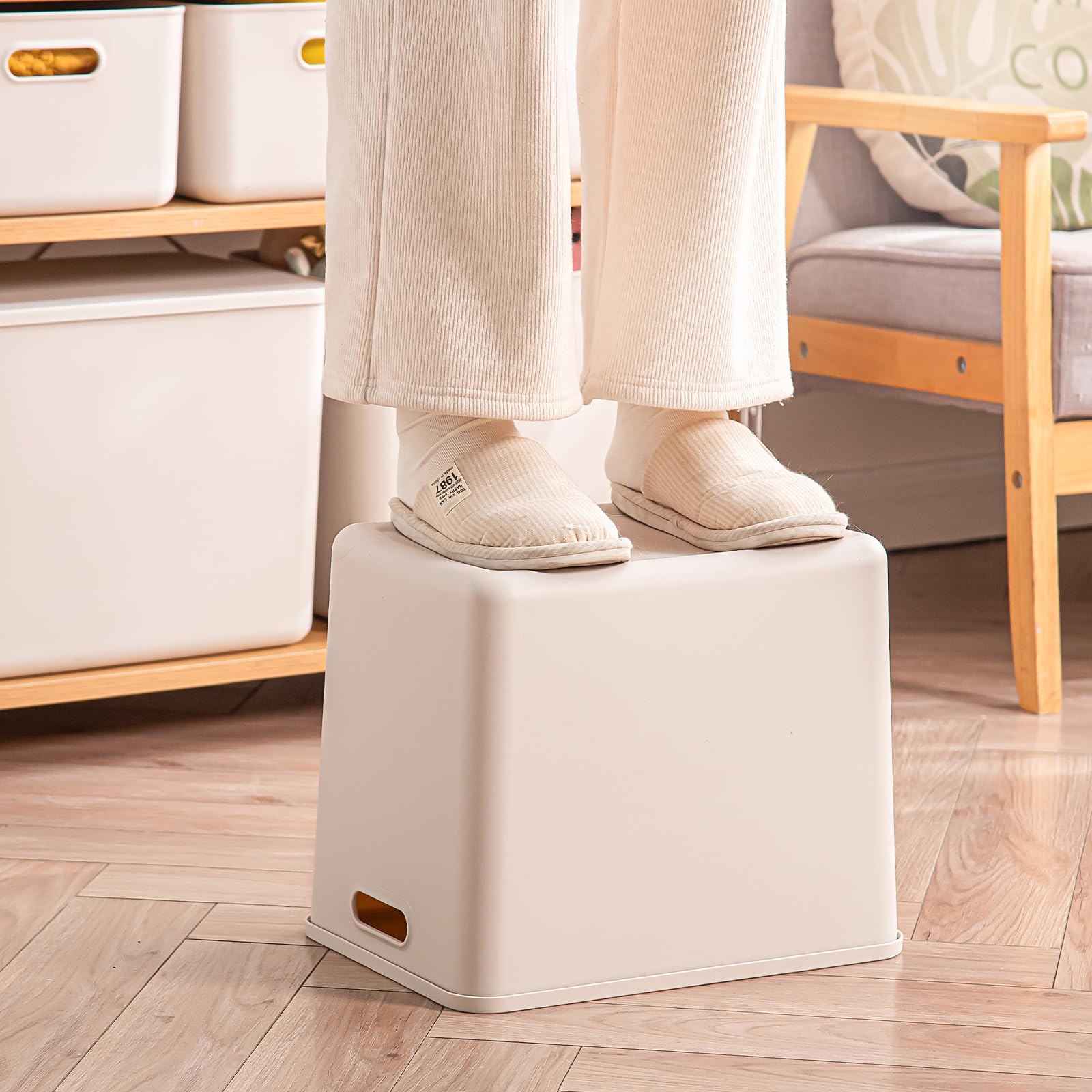 Plastic Storage Bins with lids (4 Count)