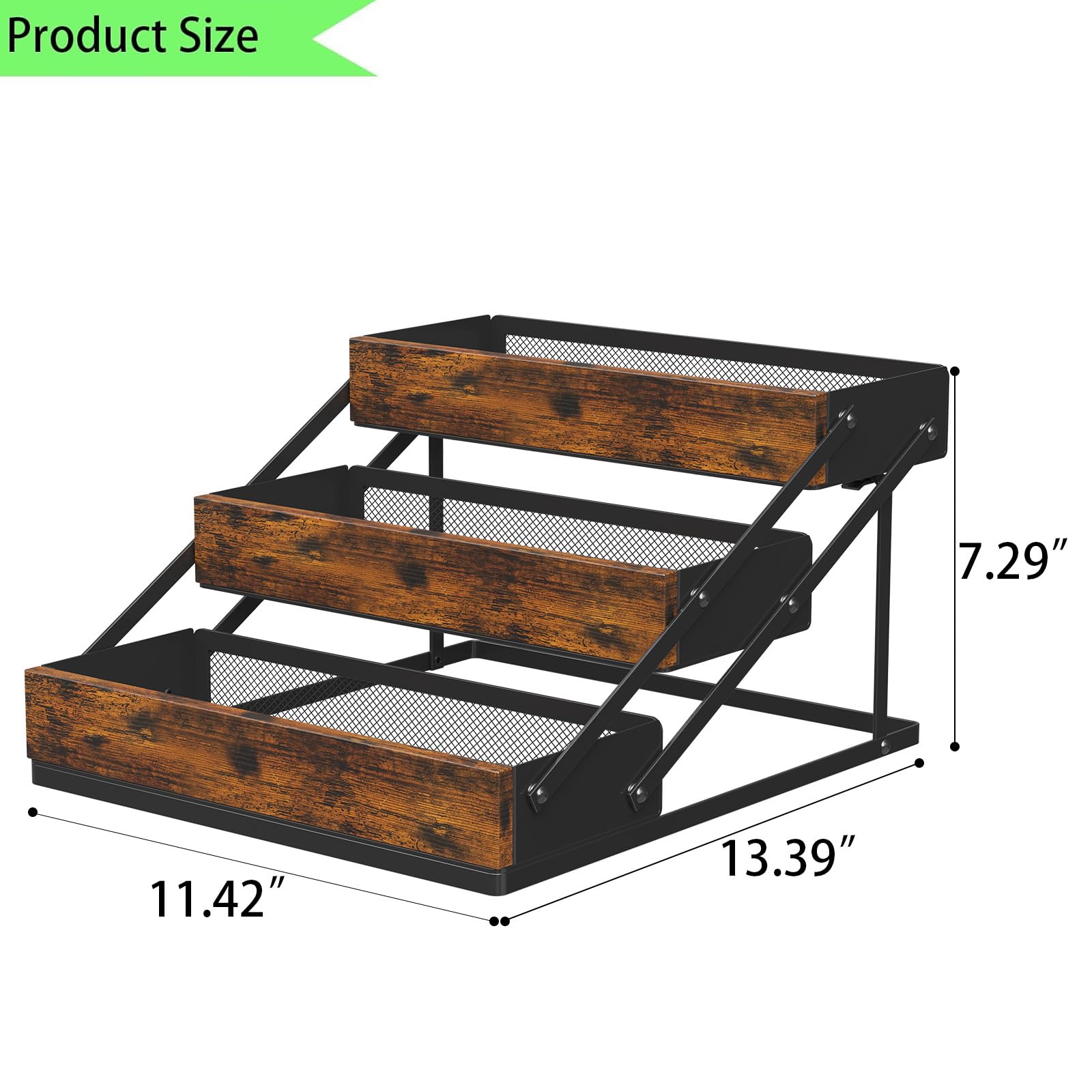 3 Tier Spice Rack Organizer for Cabinet