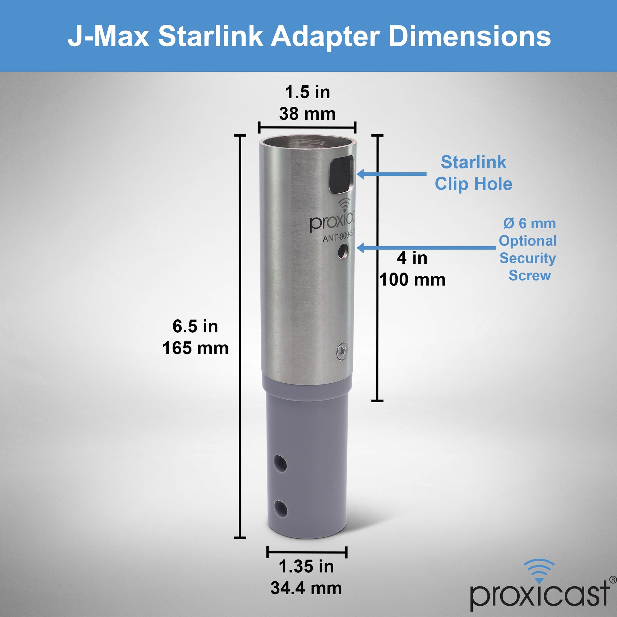 Stainless Steel Starlink Gen 2 Mount Adapter for J